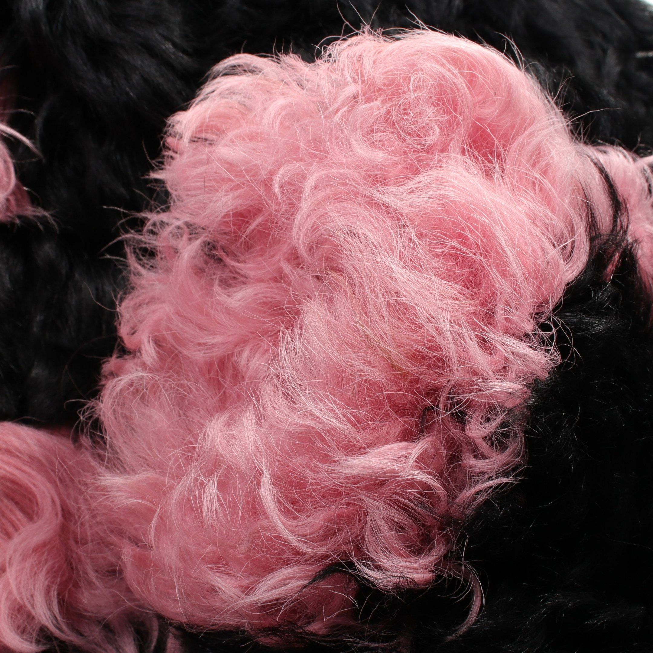 Chanel Chanel Cocomark Button Fur Jacket No-Collar Shearling Black Pink 21K Size ONE SIZE - 8 Thumbnail