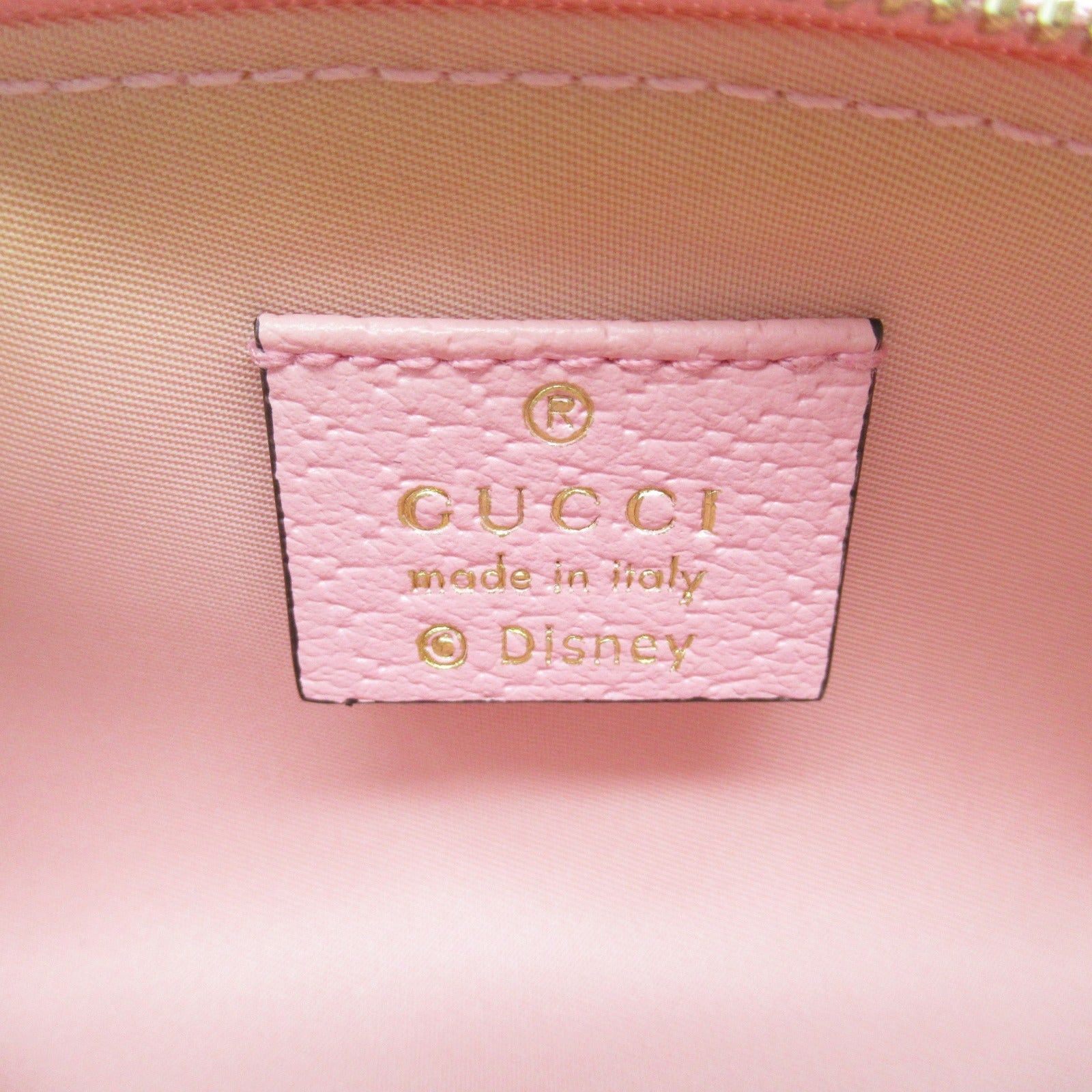 Gucci Gucci Pencil Case Daisy Duck Accessory Coated Canvas Leather Beige Pink Size ONE SIZE - 6 Thumbnail
