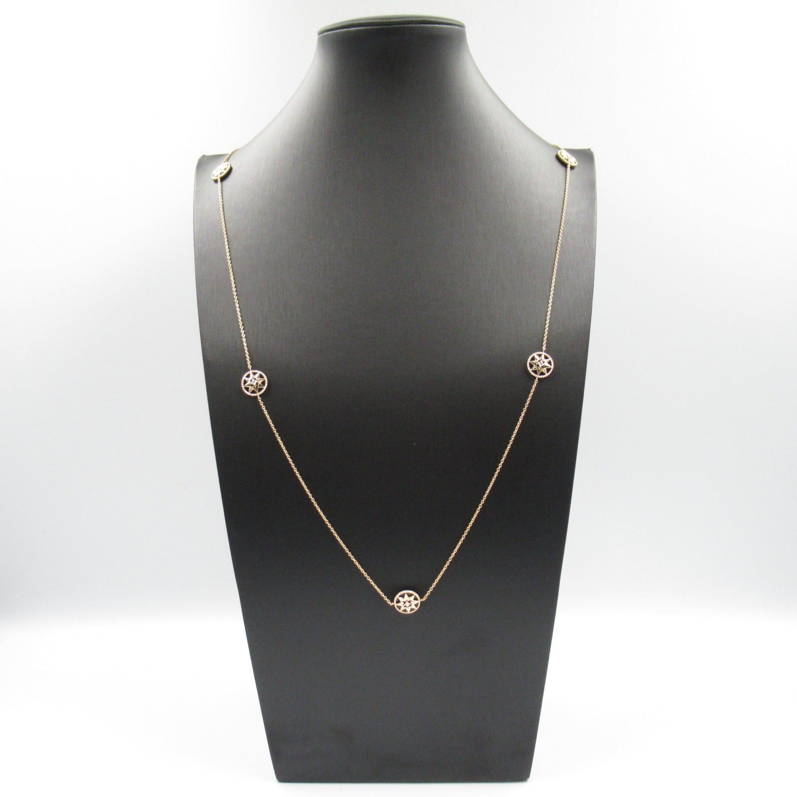 Dior Dior Rose Thevan 9P Necklace K18Pg (Pink Gold) Diamond Onyx Clear Black Size ONE SIZE - 9 Thumbnail