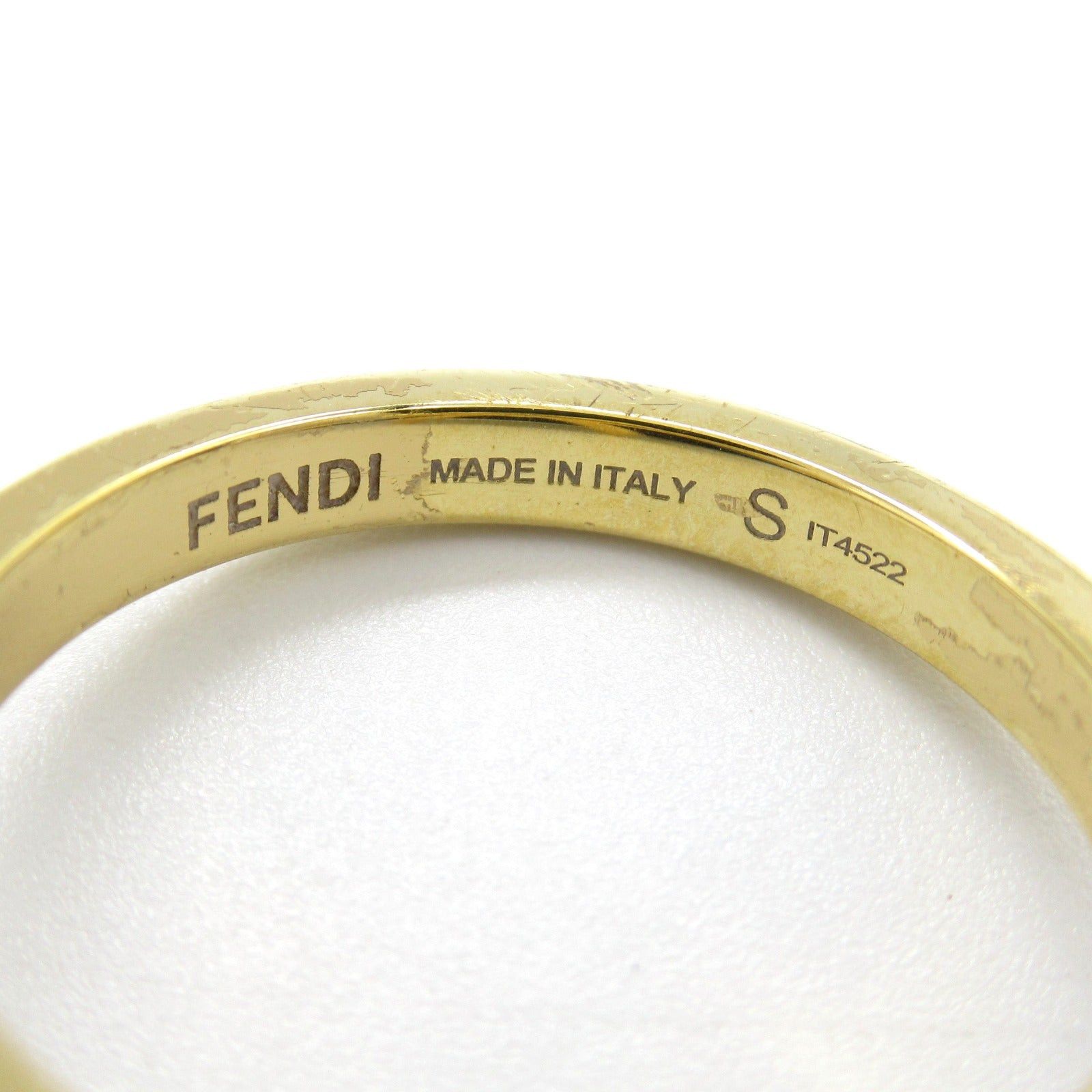 Fendi Fendi Ribbon Motif Ring Gp (Gold Plated) Gold Size ONE SIZE - 4 Thumbnail