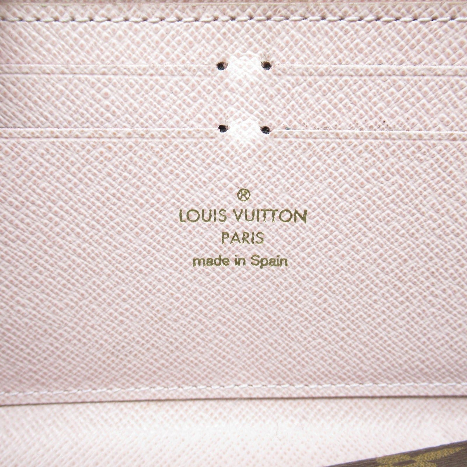Louis Vuitton Louis Vuitton Portefeuille Clemence Round Zipper Long Wallet Coated Canvas Monogram Brown Rose Ballerine Size ONE SIZE - 6 Thumbnail