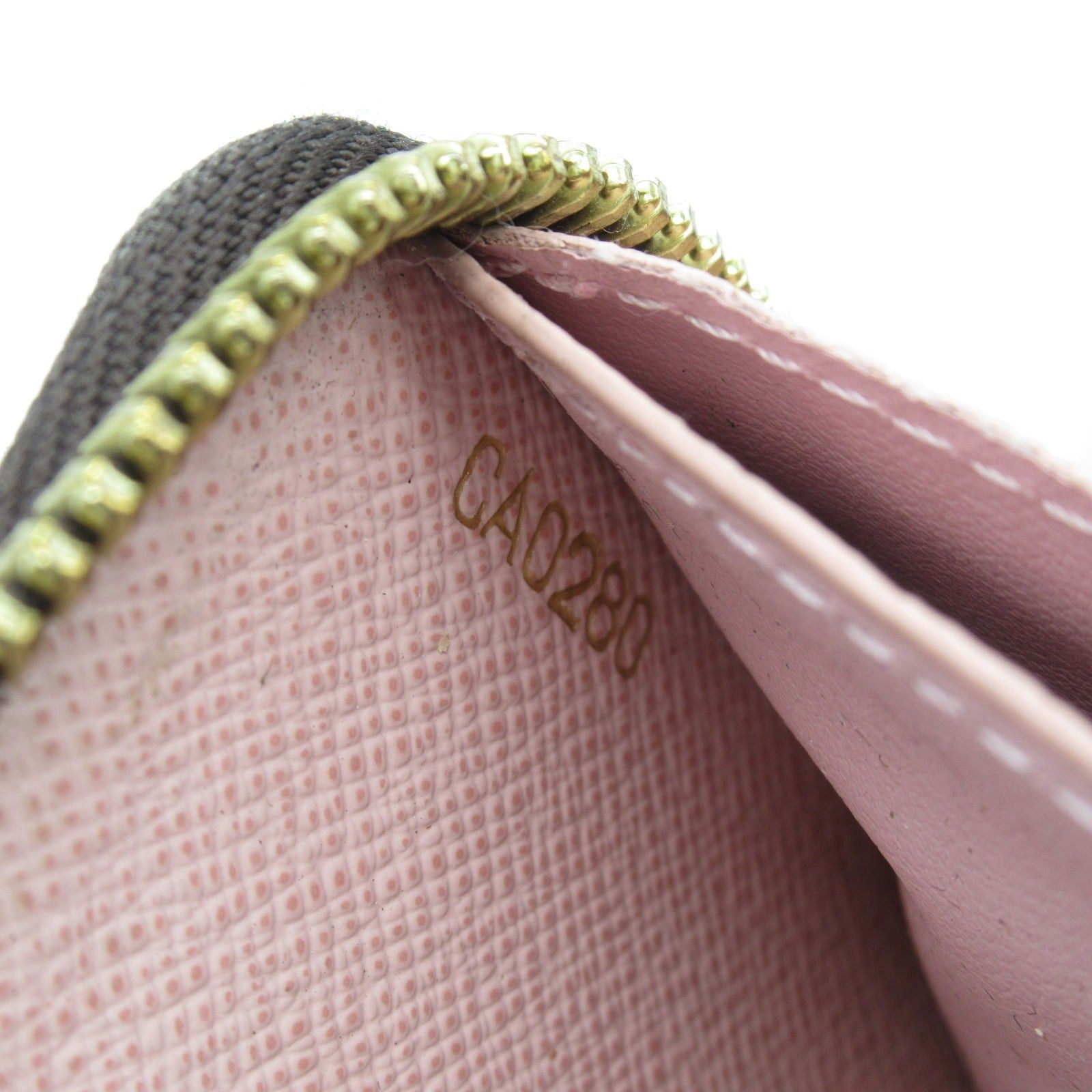 Louis Vuitton Louis Vuitton Portefeuille Clemence Round Zipper Long Wallet Coated Canvas Monogram Brown Rose Ballerine Size ONE SIZE - 7 Thumbnail