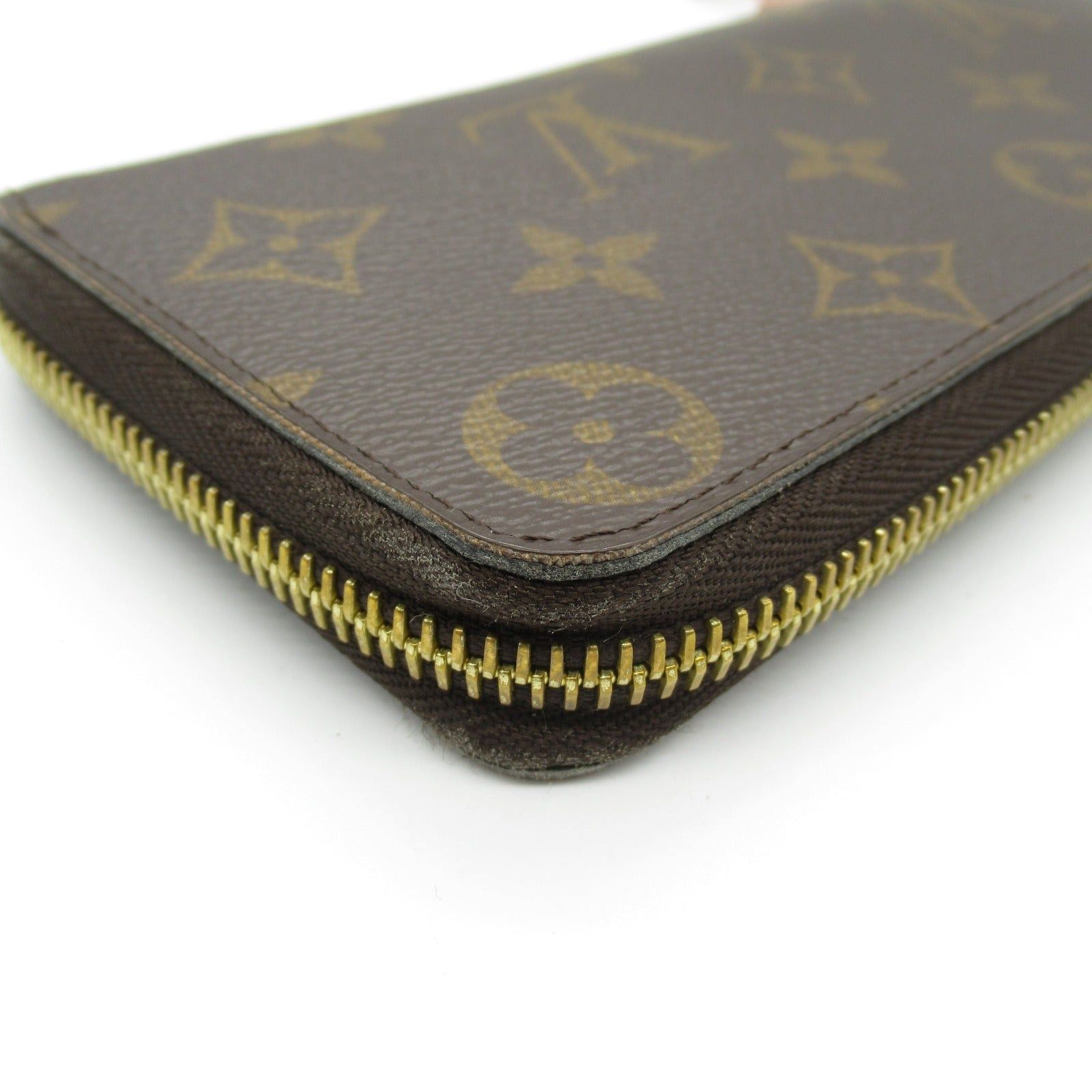 Louis Vuitton Louis Vuitton Portefeuille Clemence Round Zipper Long Wallet Coated Canvas Monogram Brown Rose Ballerine Size ONE SIZE - 11 Thumbnail