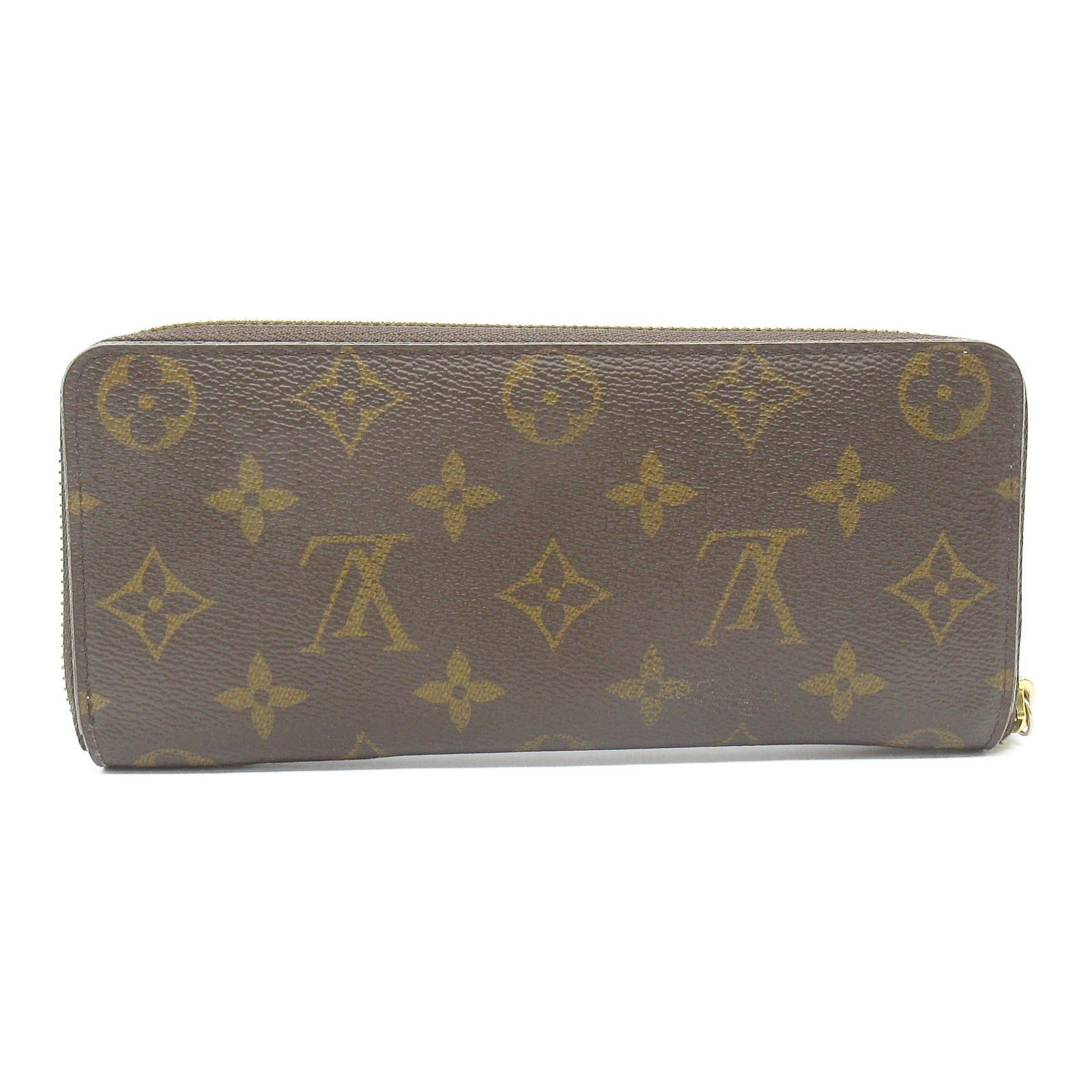 Louis Vuitton Louis Vuitton Portefeuille Clemence Round Zipper Long Wallet Coated Canvas Monogram Brown Rose Ballerine Size ONE SIZE - 2 Thumbnail