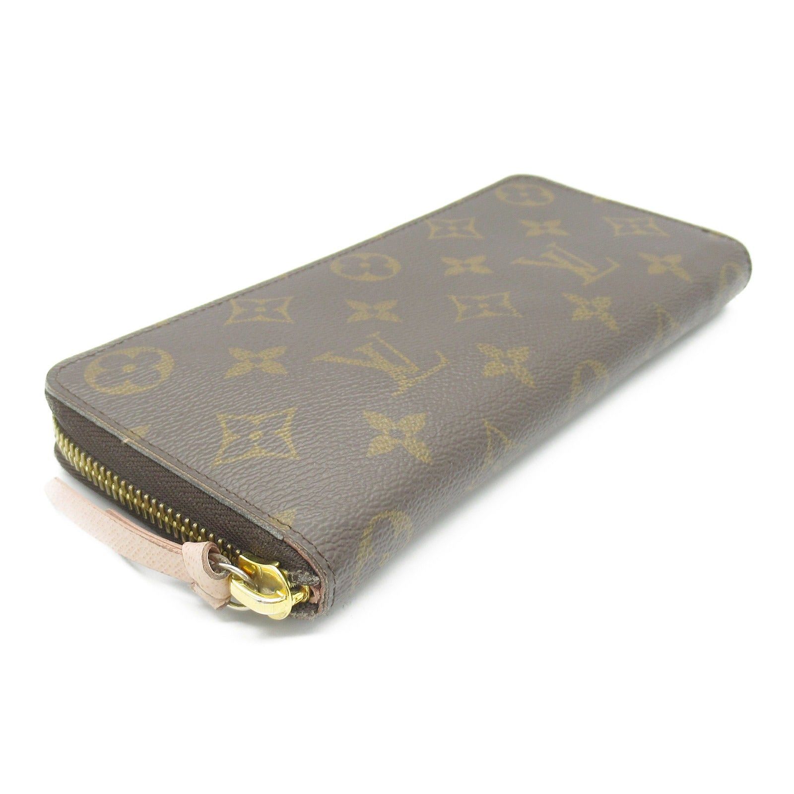 Louis Vuitton Louis Vuitton Portefeuille Clemence Round Zipper Long Wallet Coated Canvas Monogram Brown Rose Ballerine Size ONE SIZE - 3 Thumbnail