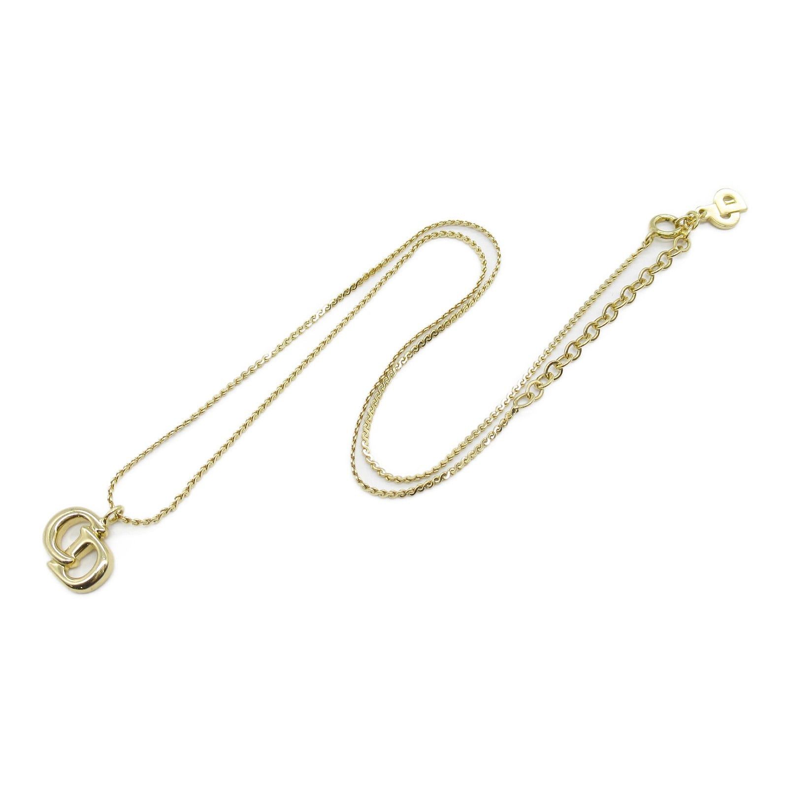 Dior Dior Logo Necklace Gp (Gold Plated) Gold Size ONE SIZE - 3 Thumbnail