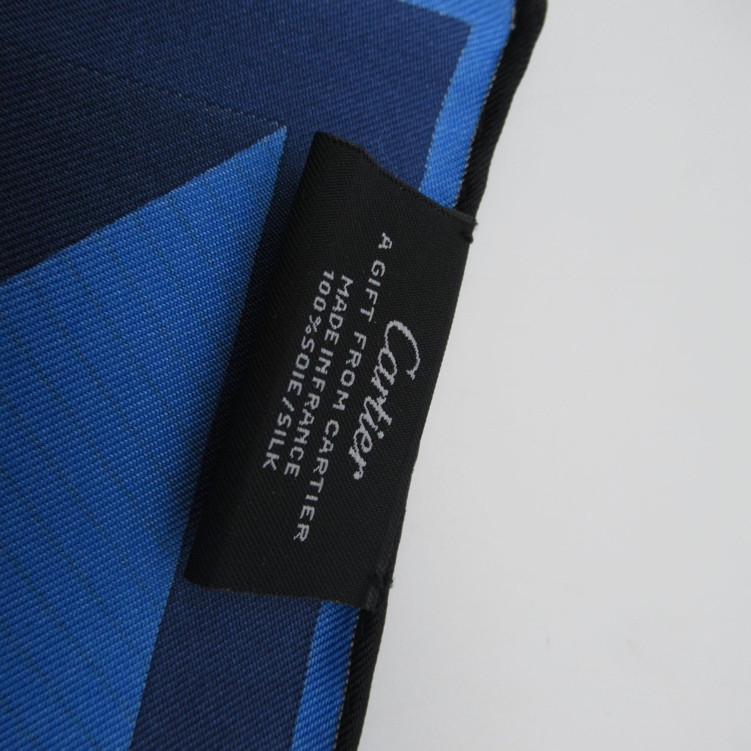 Cartier Cartier Mini Scarf Silk Navy Green Size ONE SIZE - 3 Thumbnail