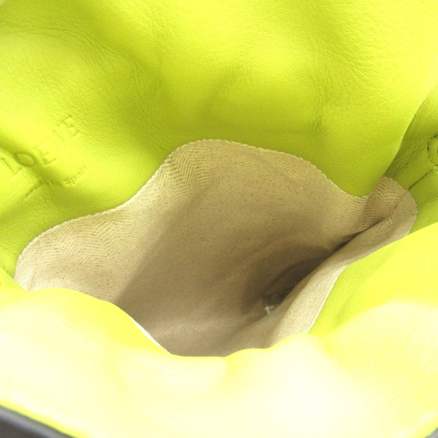 Loewe Loewe Flamenco Pocket Shoulder Bag Leather Green Lime Yellow Size ONE SIZE - 6 Thumbnail