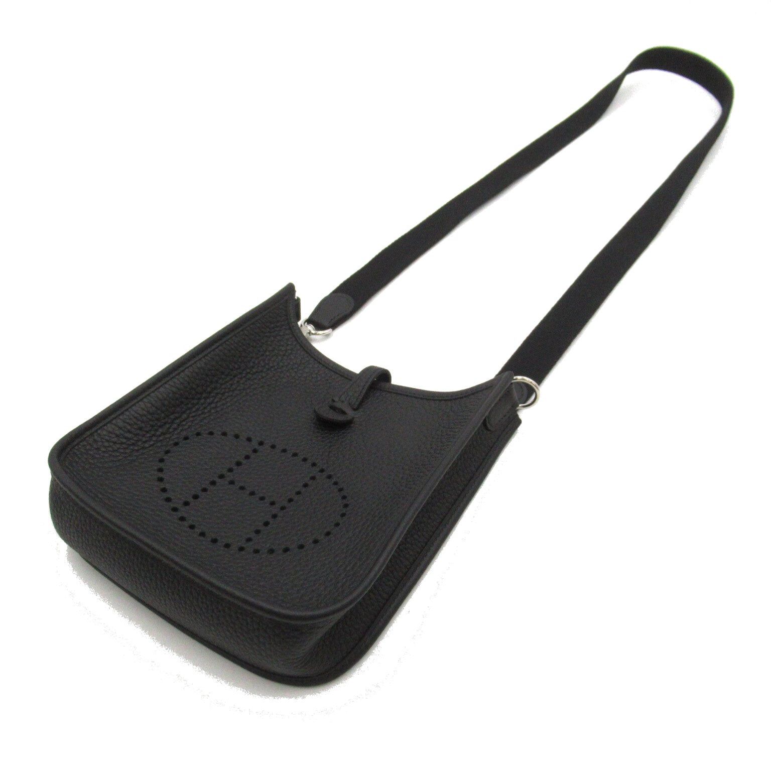 Hermes Hermes Evelyn Tpm (16) Amazon Shoulder Bag Calfskin (Cowhide) Clemence Leather Black (Hermes) Silver Hardware B Stamp Size ONE SIZE - 5 Thumbnail