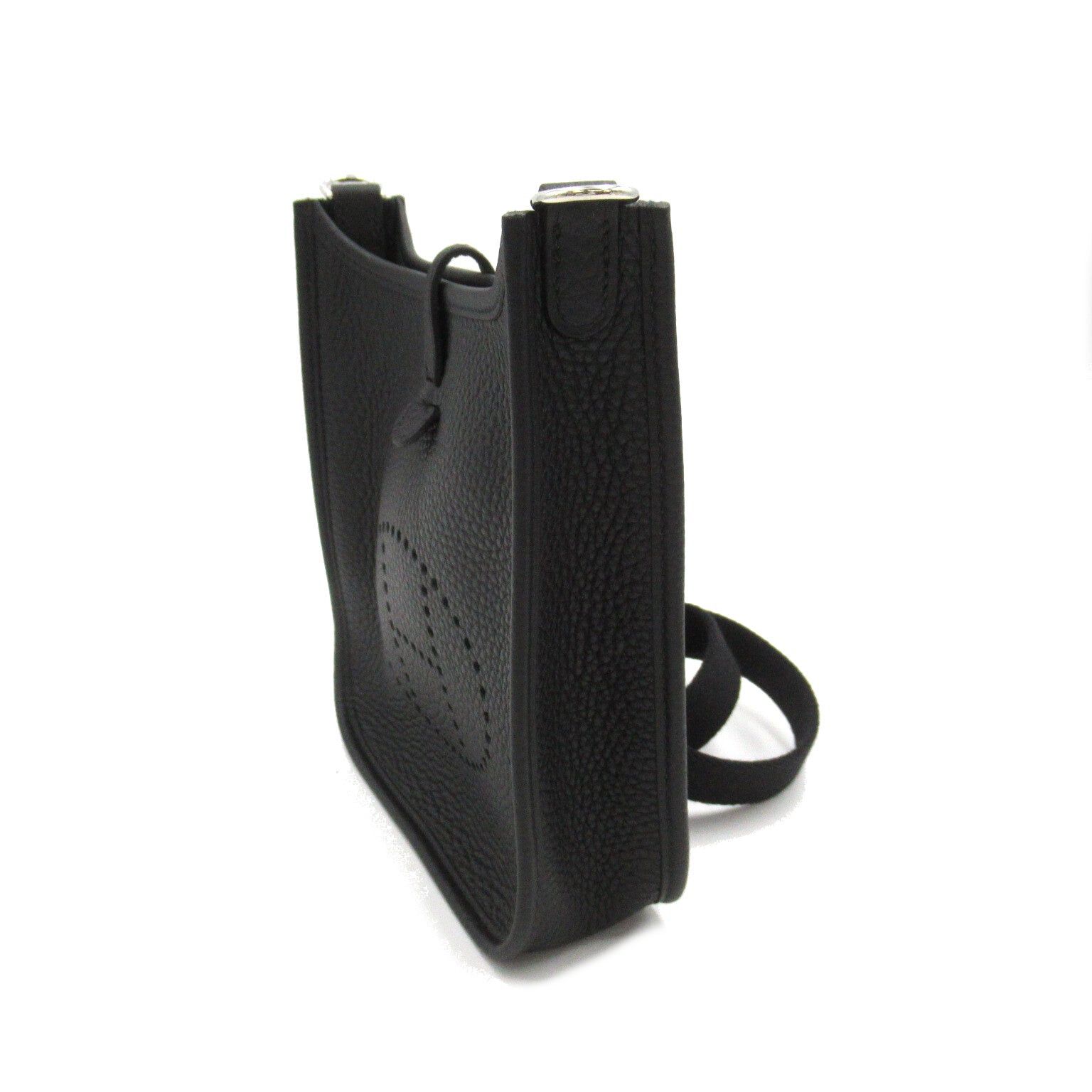 Hermes Hermes Evelyn Tpm (16) Amazon Shoulder Bag Calfskin (Cowhide) Clemence Leather Black (Hermes) Silver Hardware B Stamp Size ONE SIZE - 3 Thumbnail