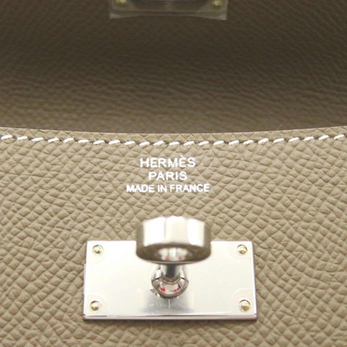 Hermes Hermes Kelly Long To Go Shoulder Bag Leather Veau Epsom Gray Etoupe Silver Hardware B Stamp Size ONE SIZE - 7 Thumbnail