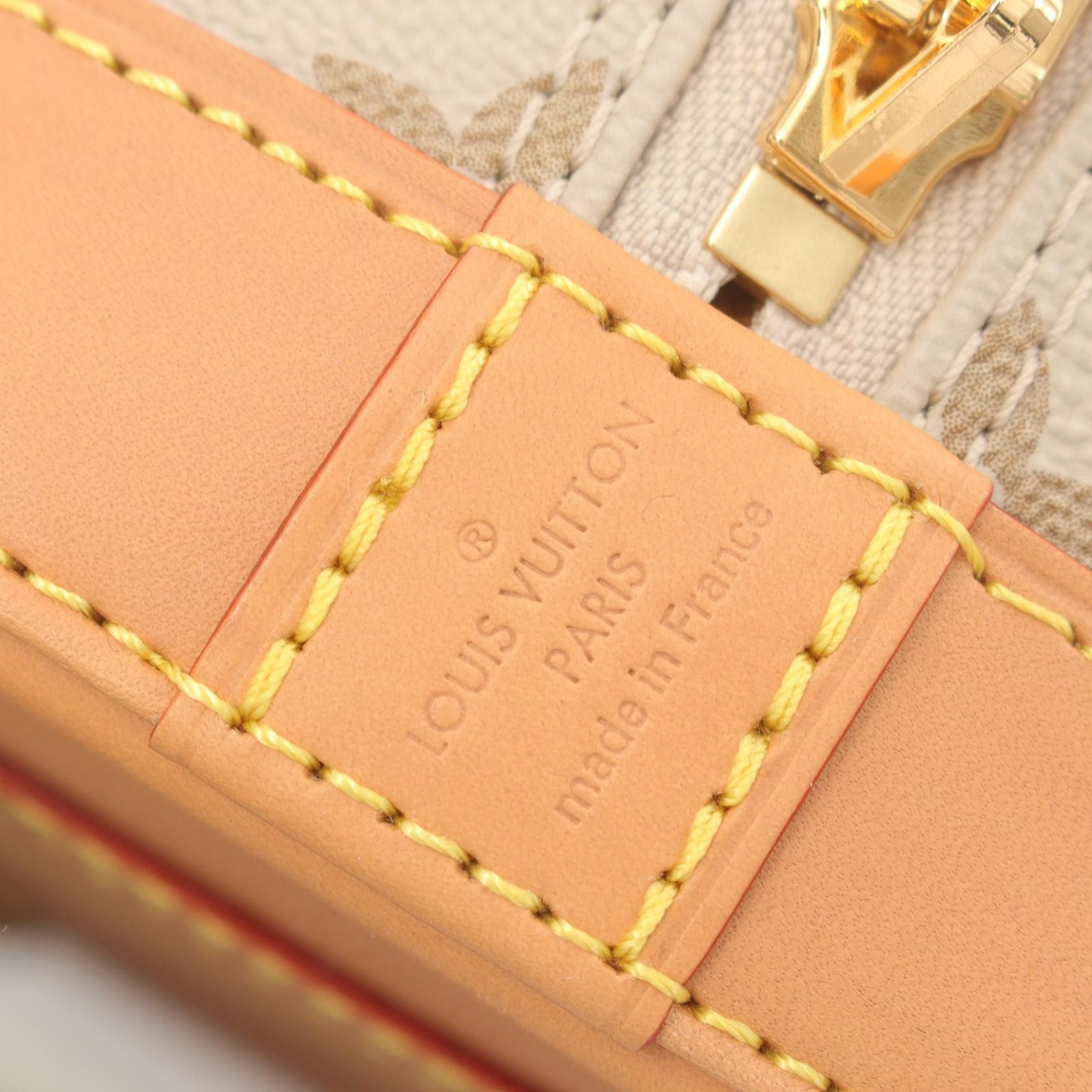 Louis Vuitton Louis Vuitton Alma Bb Monopanam Handbag Leather Beige Size ONE SIZE - 4 Thumbnail