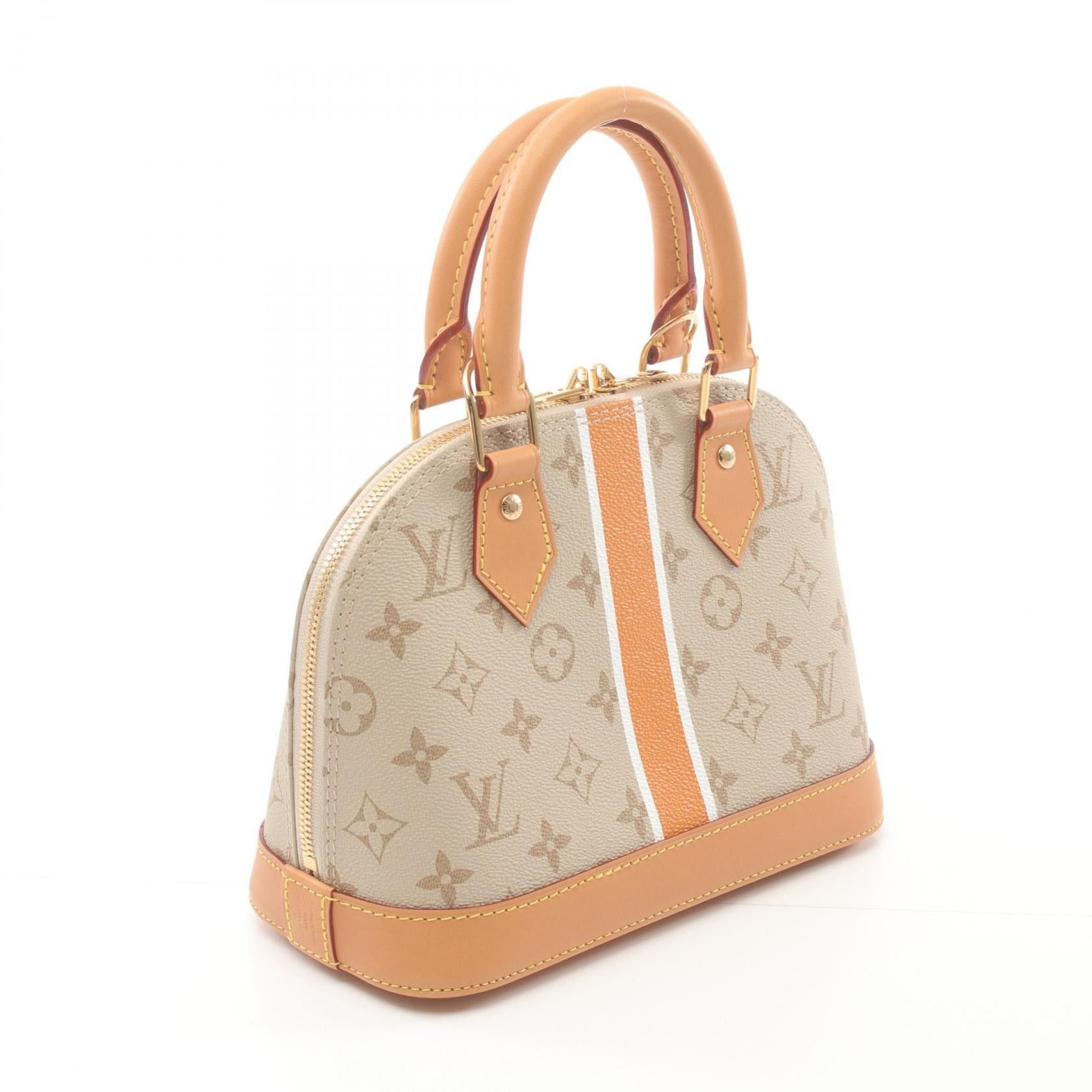 Louis Vuitton Louis Vuitton Alma Bb Monopanam Handbag Leather Beige Size ONE SIZE - 2 Thumbnail