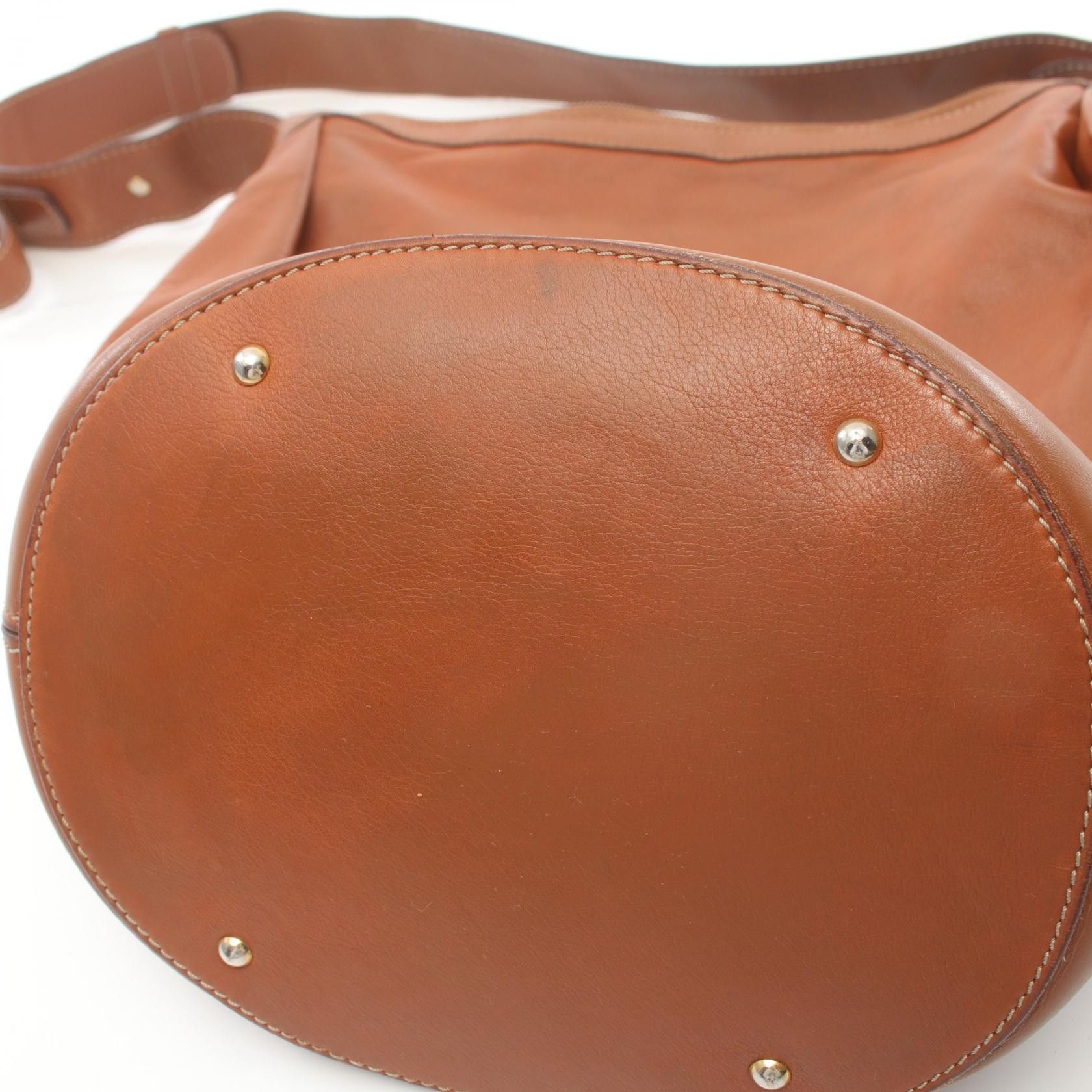 Celine Celine Old Celine Shoulder Bag Leather Brown Size ONE SIZE - 5 Thumbnail
