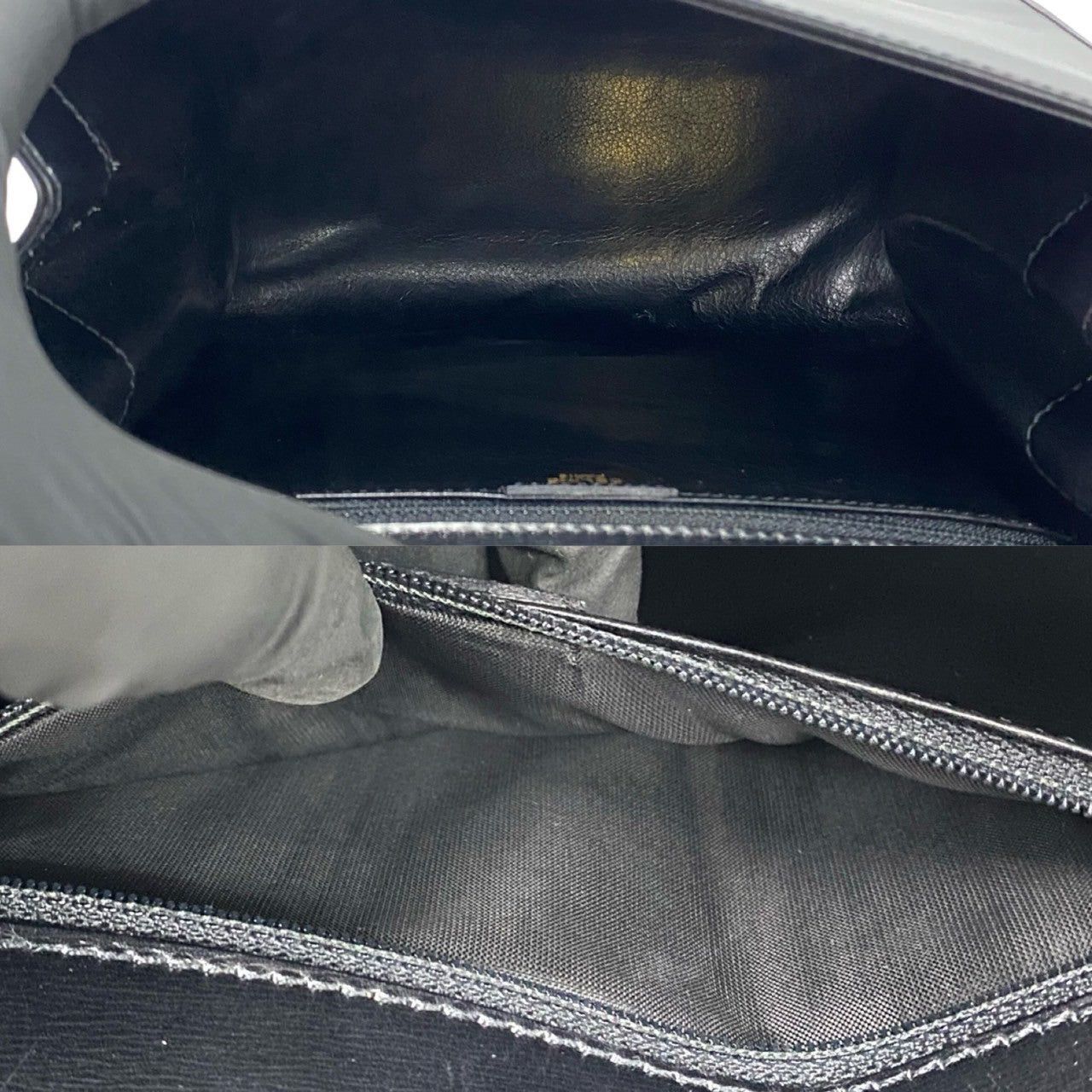 Celine Celine Shoulder Bag Black Leather Size ONE SIZE - 9 Thumbnail