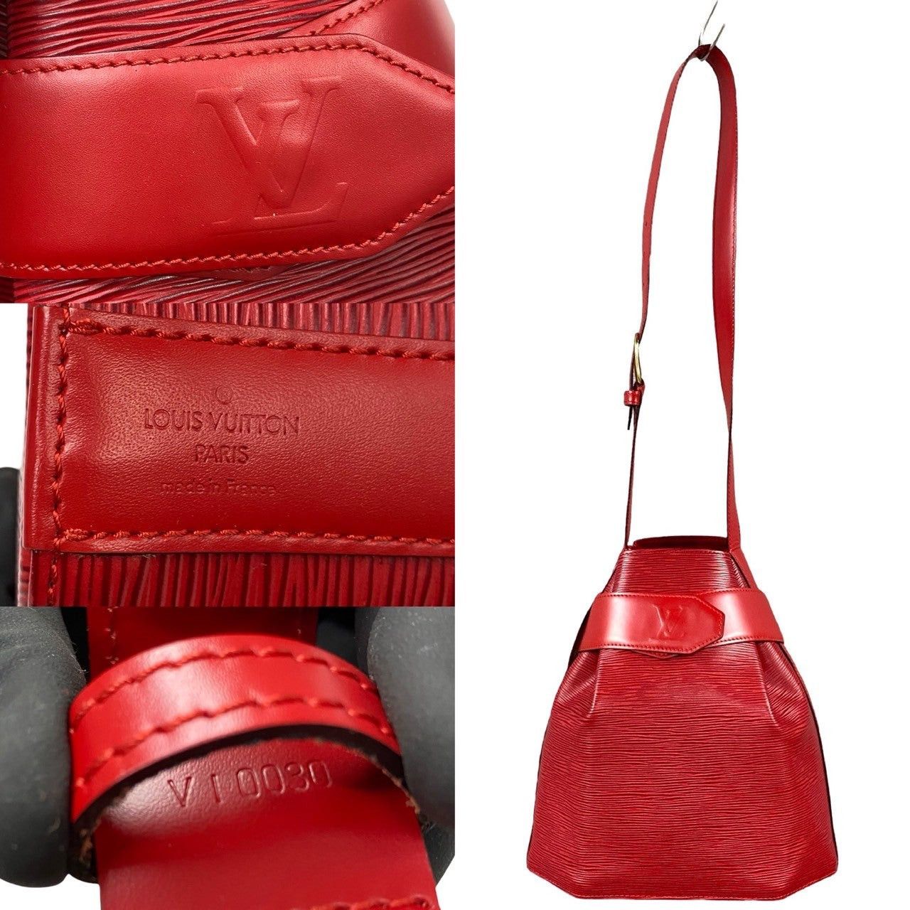 Louis Vuitton Louis Vuitton Shoulder Bag Red Leather Size ONE SIZE - 3 Thumbnail
