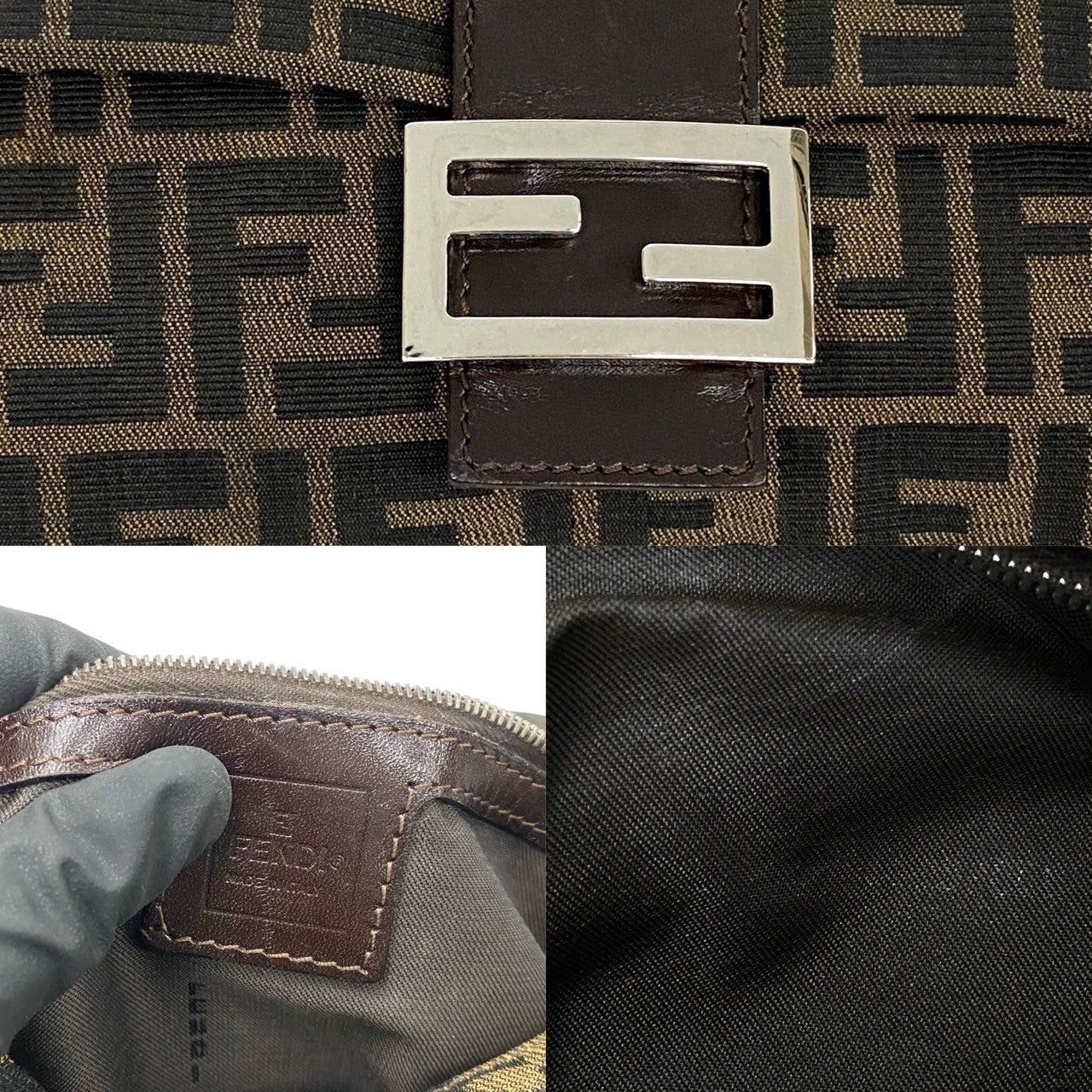 Fendi Fendi Shoulder Bag Brown Leather Size ONE SIZE - 3 Thumbnail