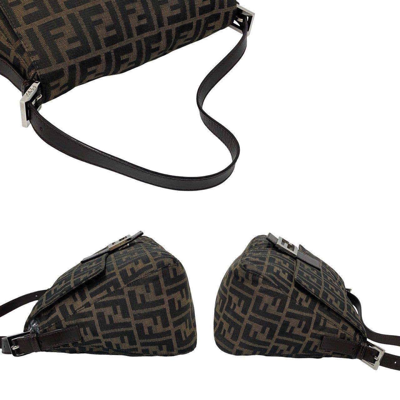 Fendi Fendi Shoulder Bag Brown Leather Size ONE SIZE - 5 Thumbnail
