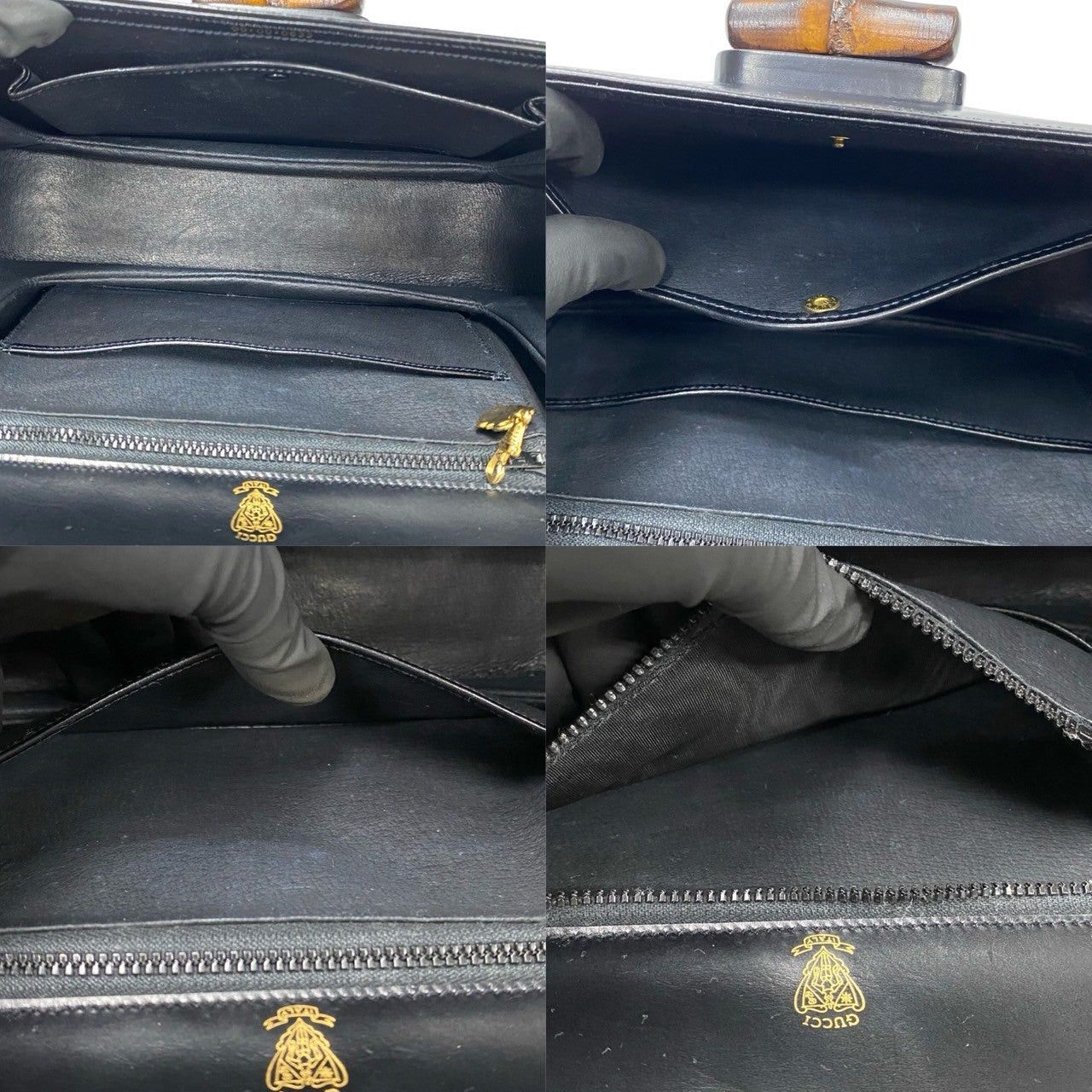 Gucci Gucci Handbag Black Leather Size ONE SIZE - 9 Thumbnail