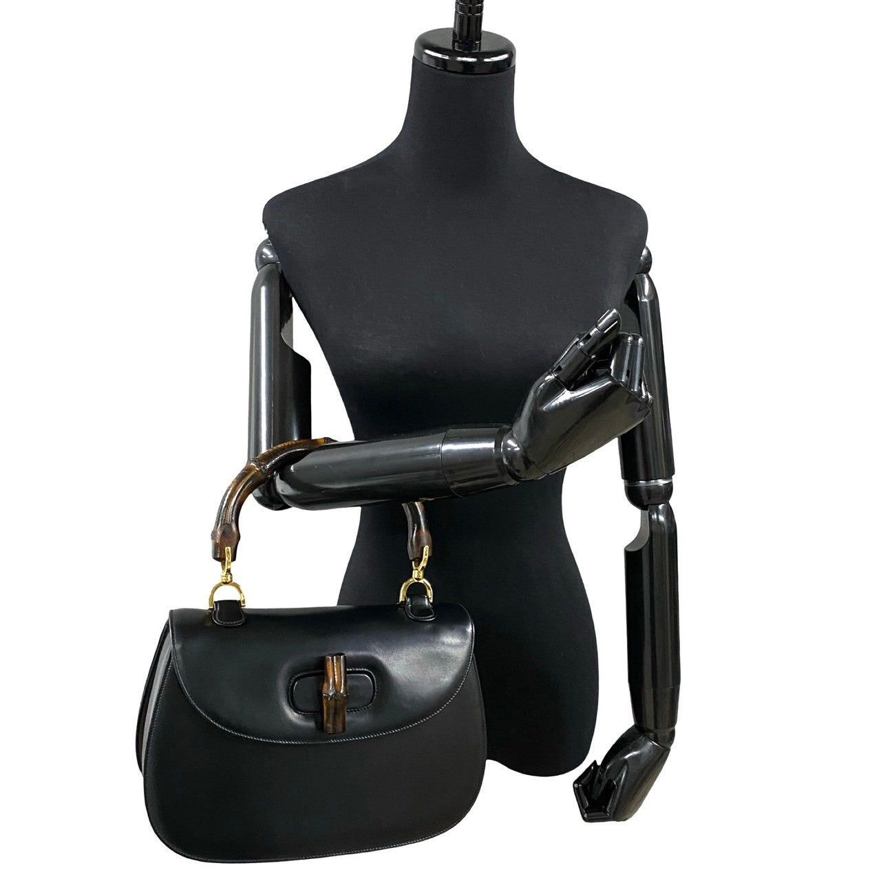 Gucci Gucci Handbag Black Leather Size ONE SIZE - 2 Thumbnail