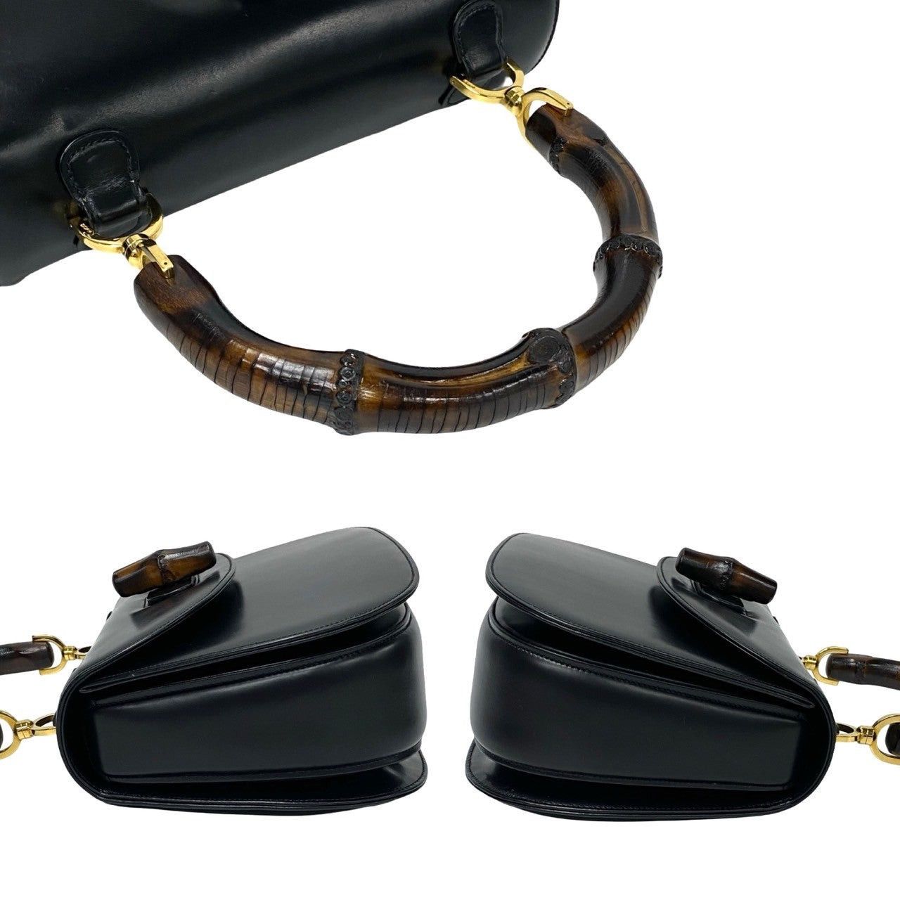Gucci Gucci Handbag Black Leather Size ONE SIZE - 5 Thumbnail