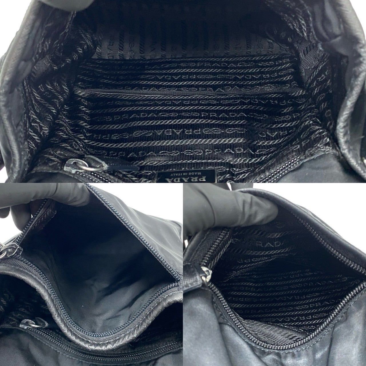 Prada Prada Shoulder Bag Black Nylon Size ONE SIZE - 9 Thumbnail