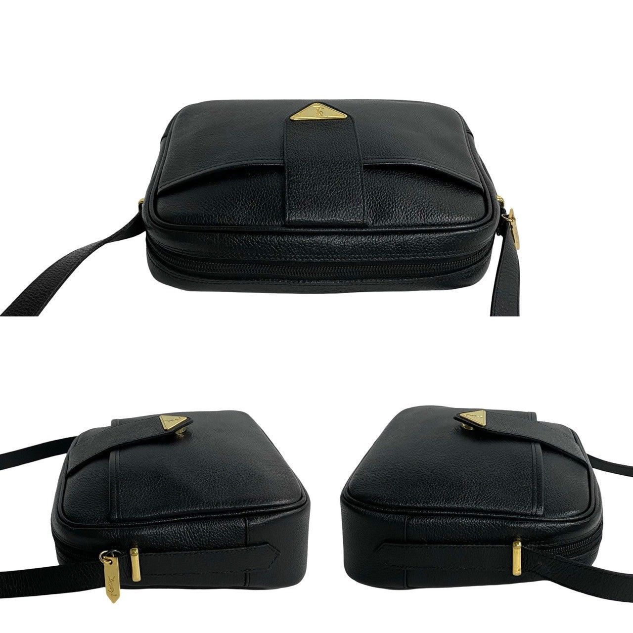 Yves Saint Laurent Yves Saint Laurent Shoulder Bag Black Leather Size ONE SIZE - 5 Thumbnail