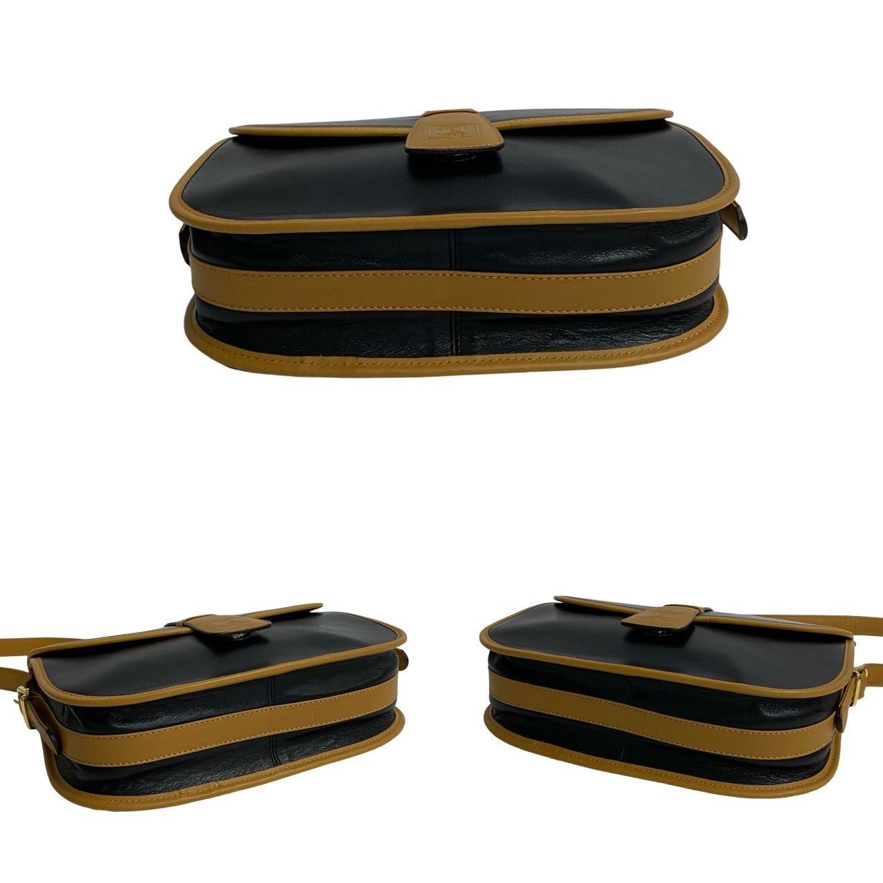 Celine Celine Shoulder Bag Black Leather Size ONE SIZE - 6 Thumbnail