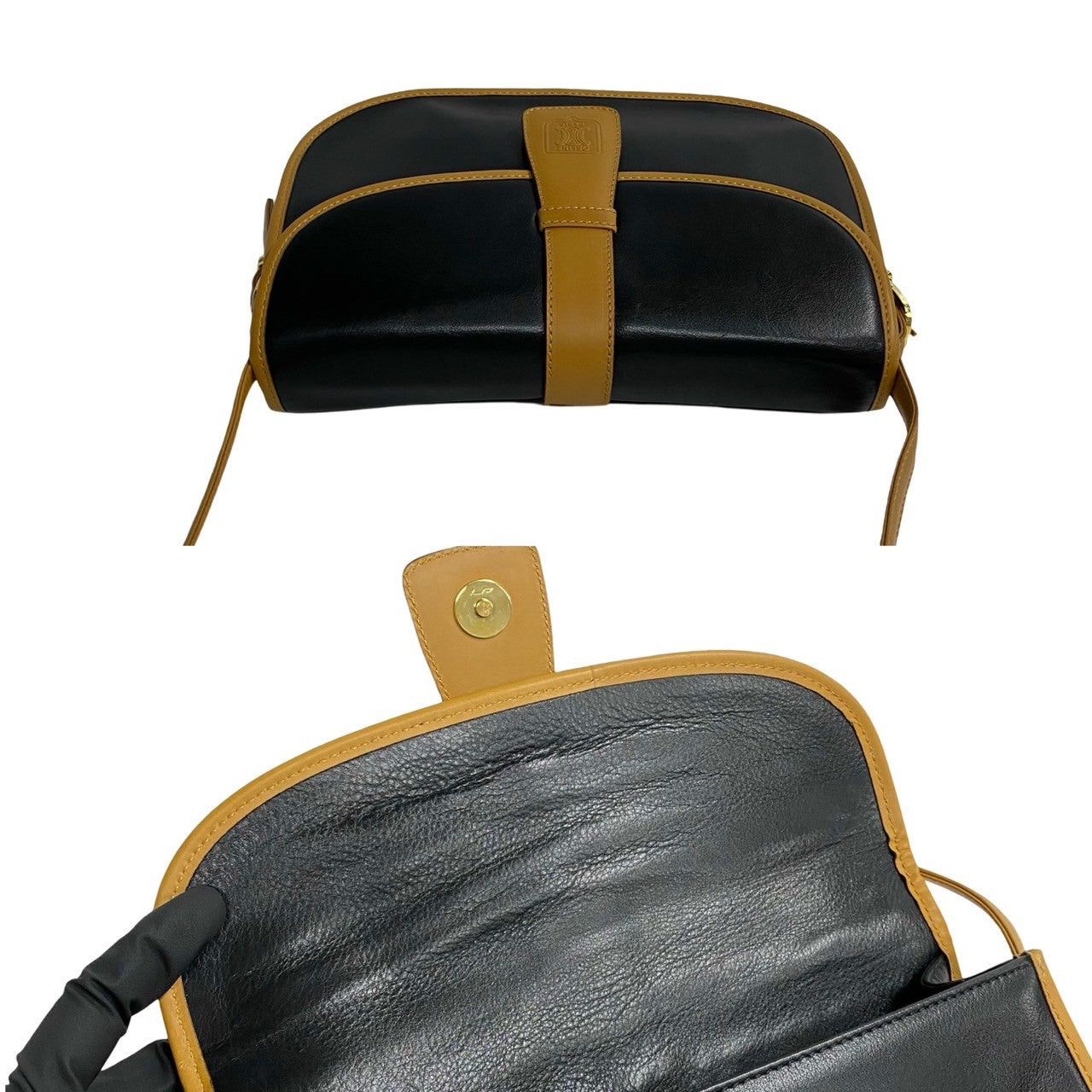 Celine Celine Shoulder Bag Black Leather Size ONE SIZE - 8 Thumbnail