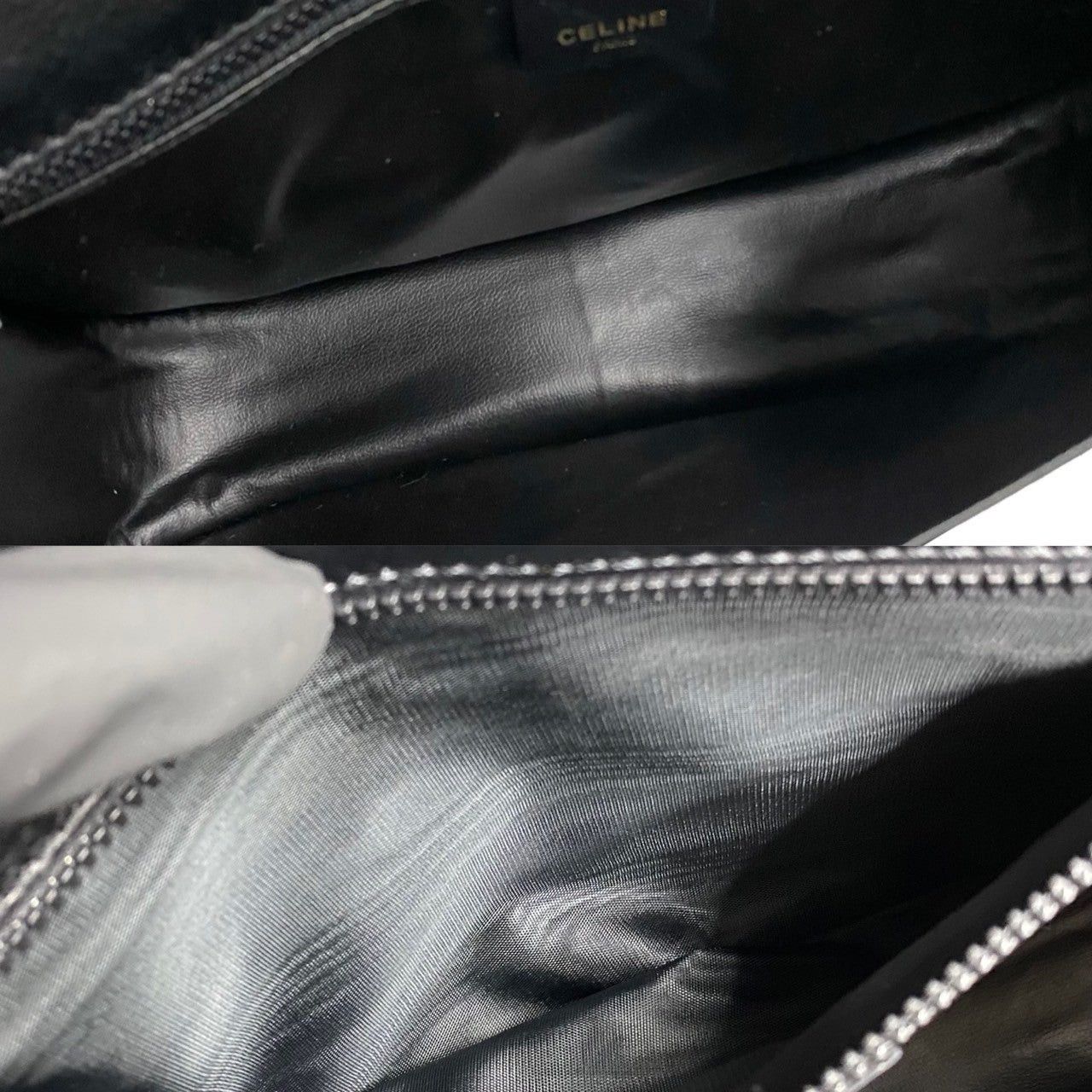 Celine Celine Shoulder Bag Black Leather Size ONE SIZE - 9 Thumbnail