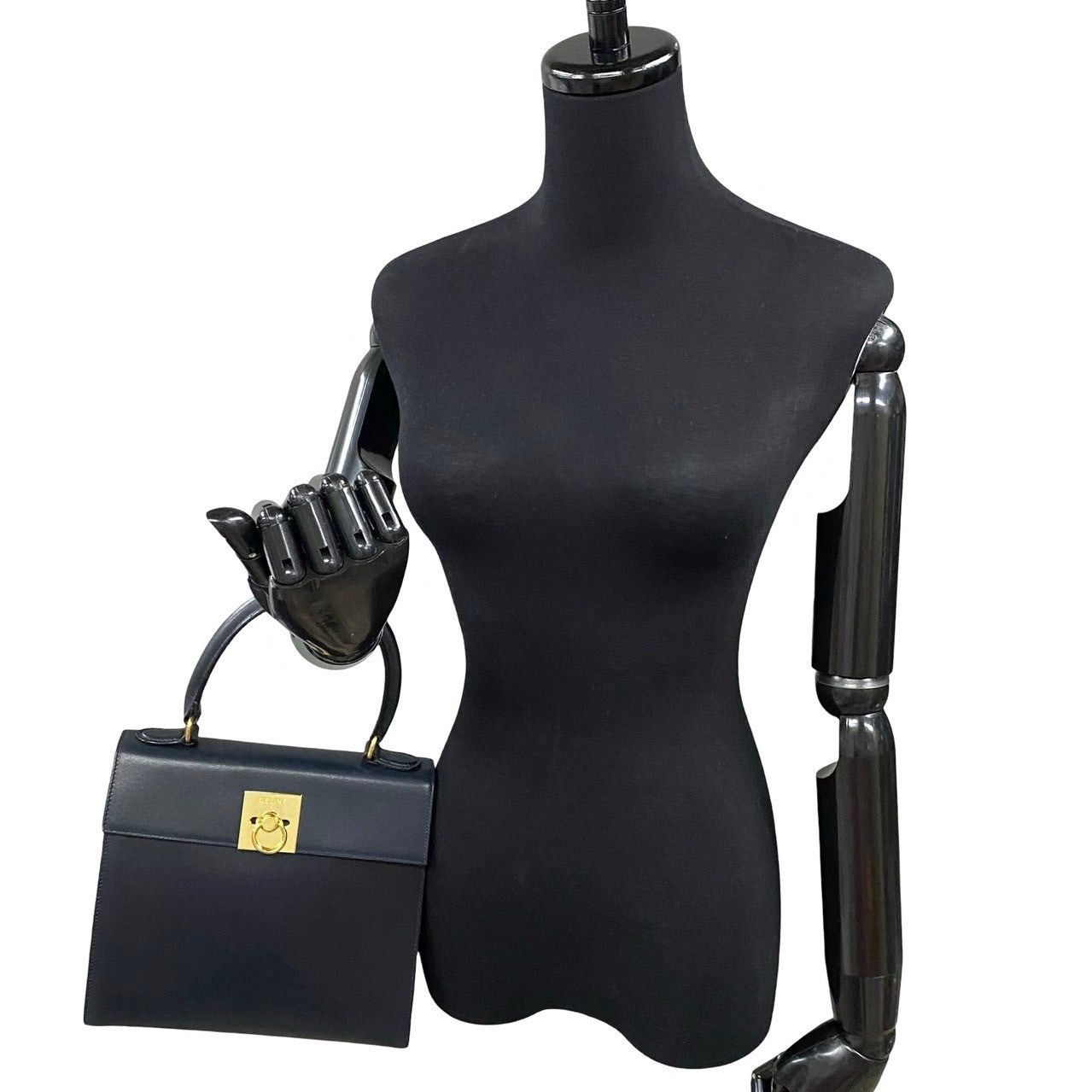 Celine Celine Handbag Blue Leather Size ONE SIZE - 2 Thumbnail