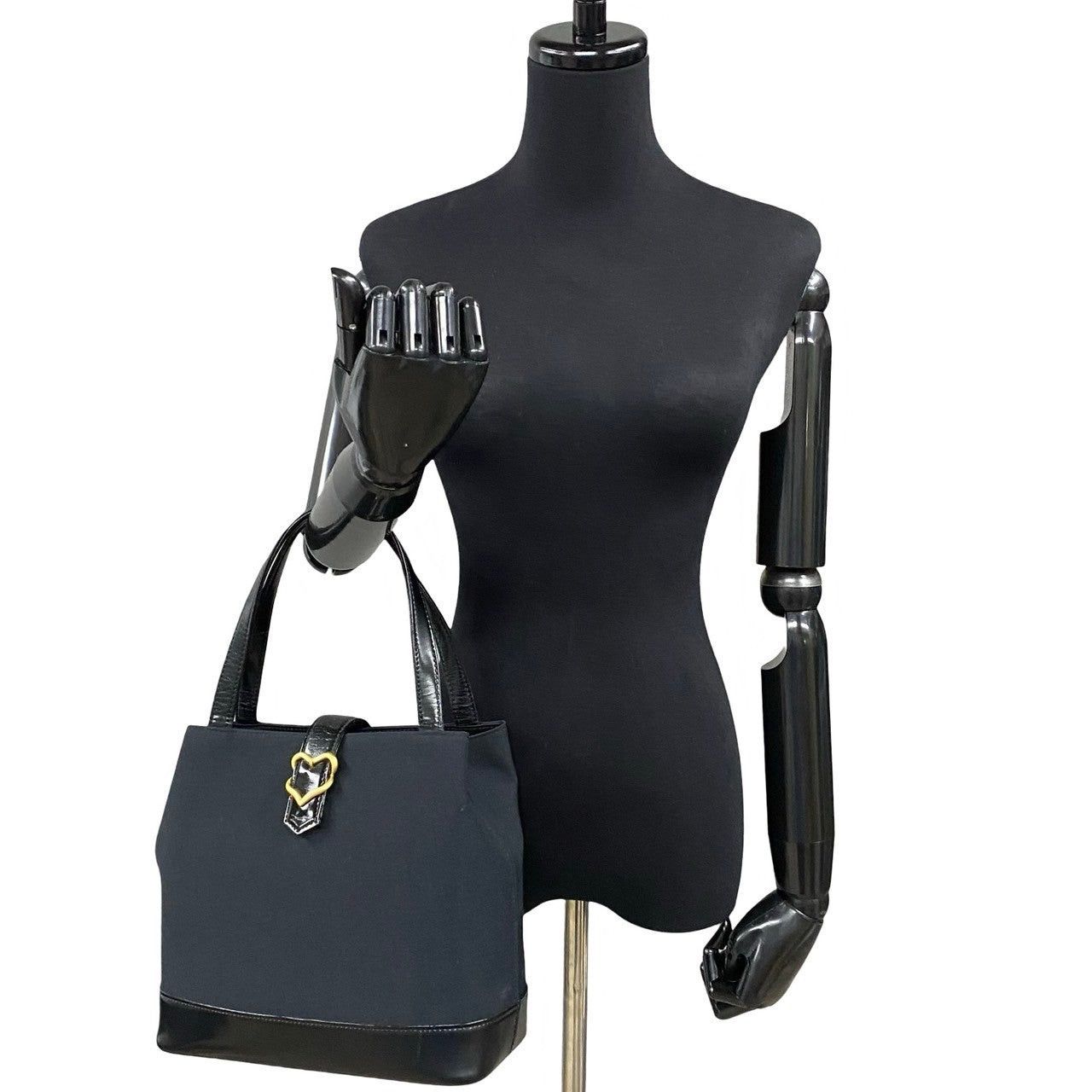 Yves Saint Laurent Yves Saint Laurent Handbag Black Canvas Size ONE SIZE - 2 Thumbnail