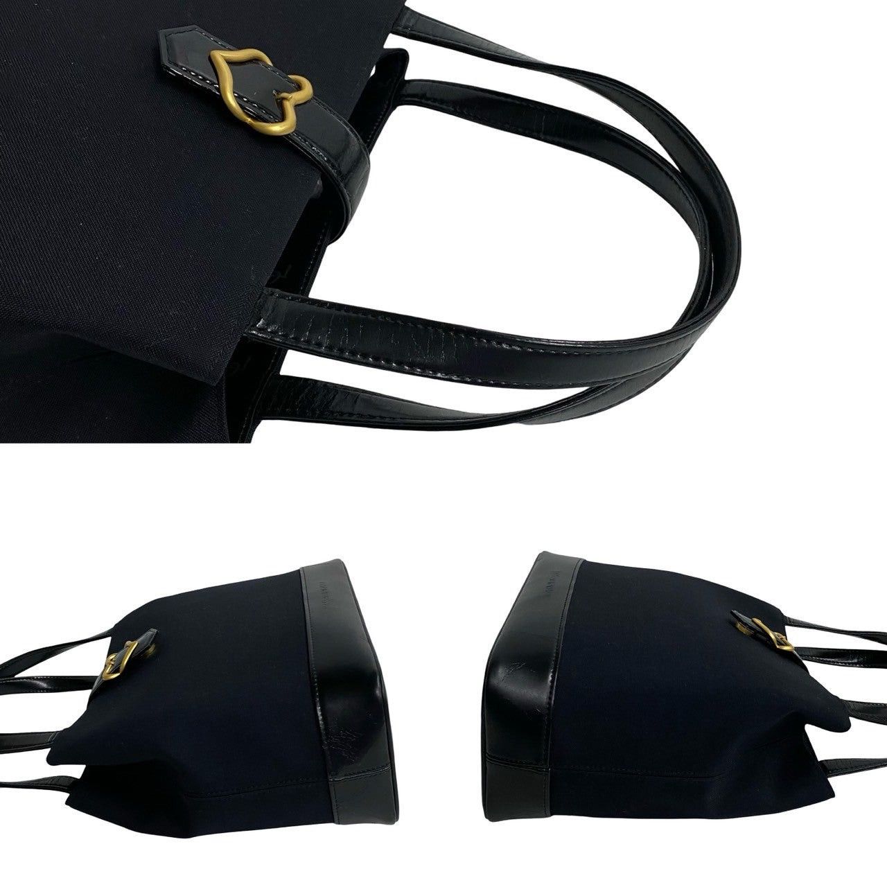 Yves Saint Laurent Yves Saint Laurent Handbag Black Canvas Size ONE SIZE - 6 Thumbnail