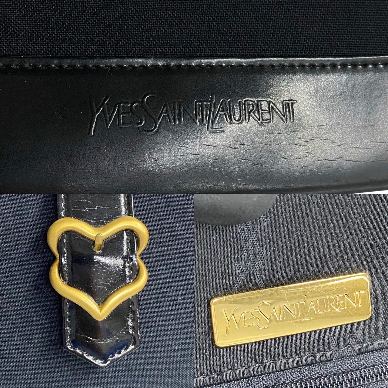 Yves Saint Laurent Yves Saint Laurent Handbag Black Canvas Size ONE SIZE - 3 Thumbnail