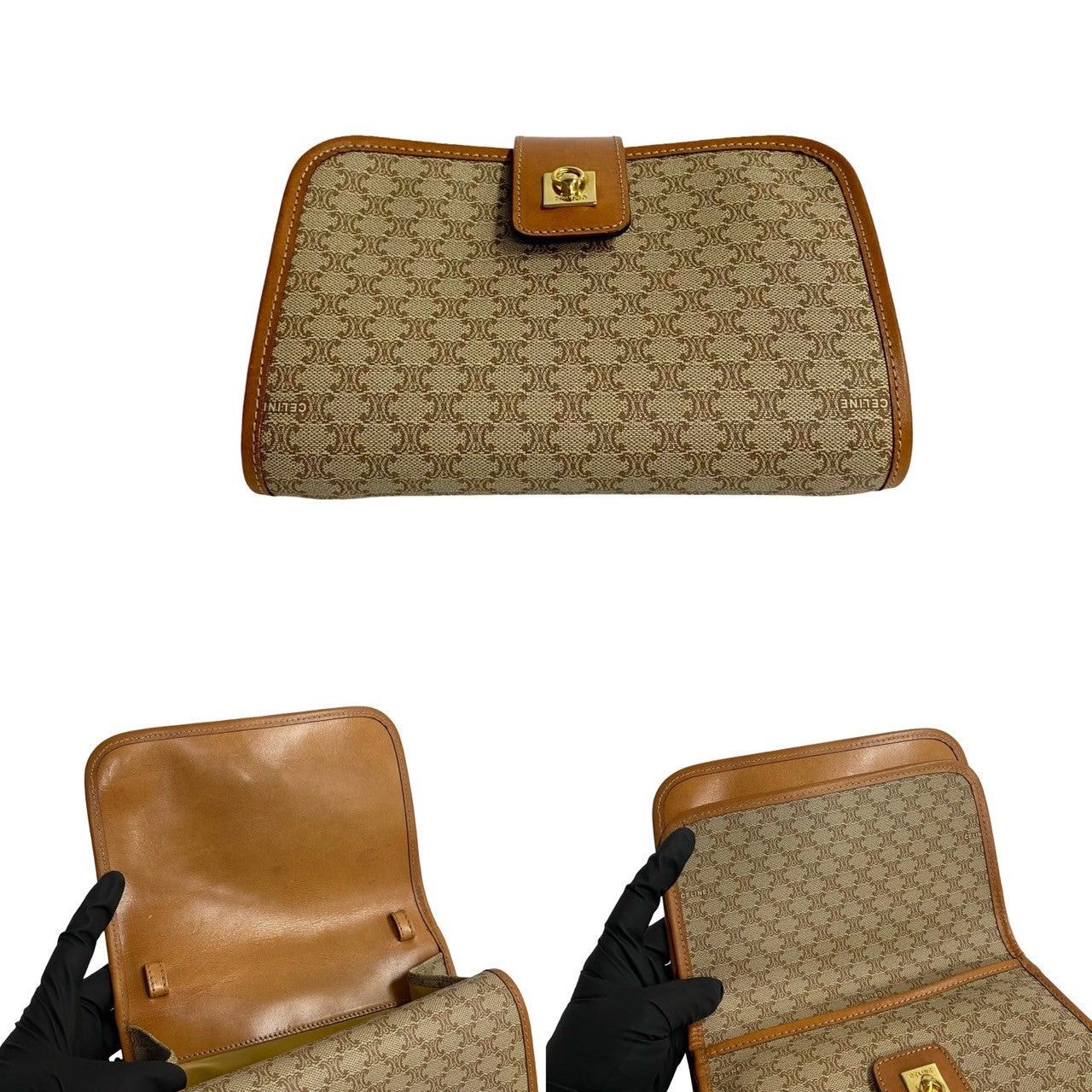 Celine Celine Shoulder Bag Brown Leather Size ONE SIZE - 7 Thumbnail