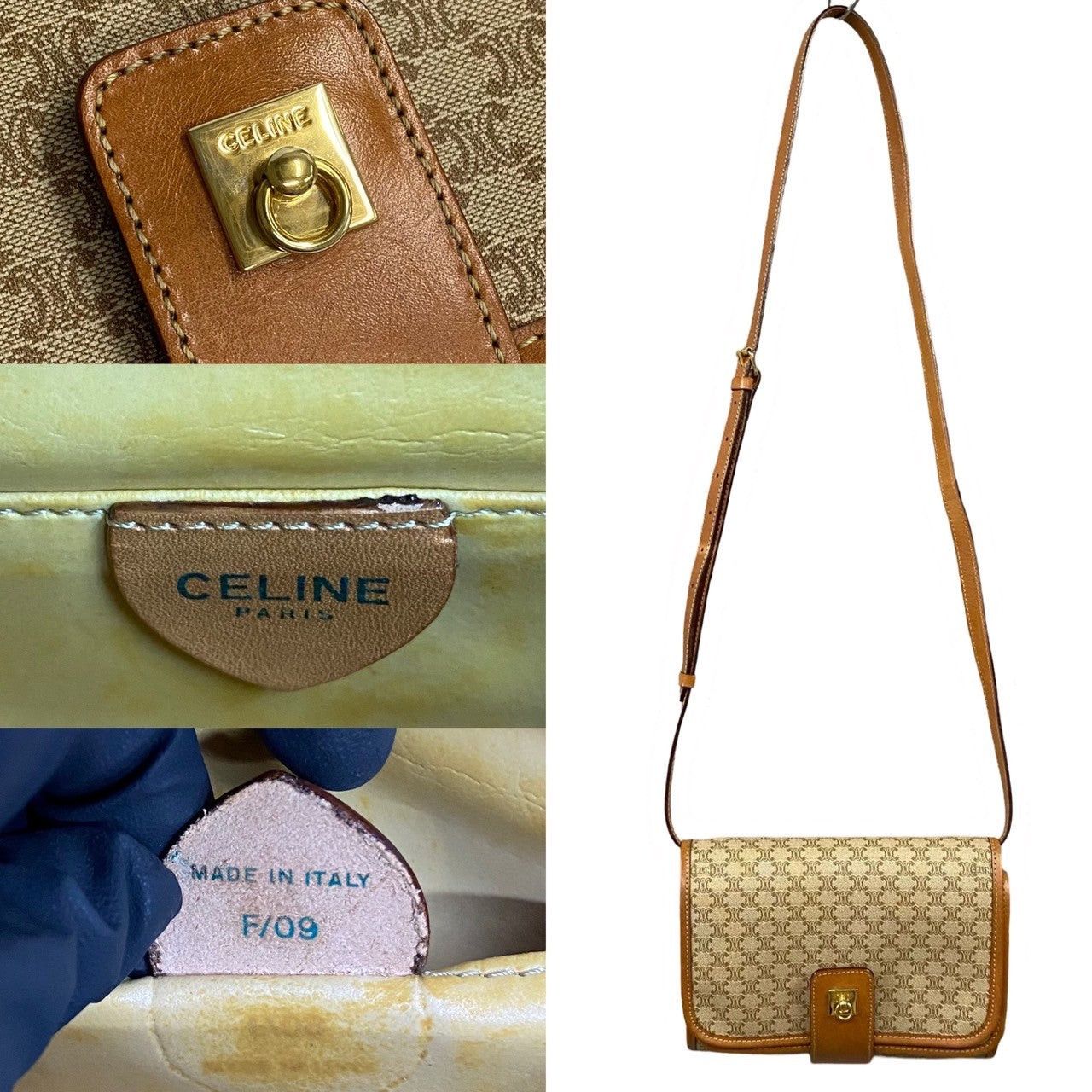 Celine Celine Shoulder Bag Brown Leather Size ONE SIZE - 3 Thumbnail