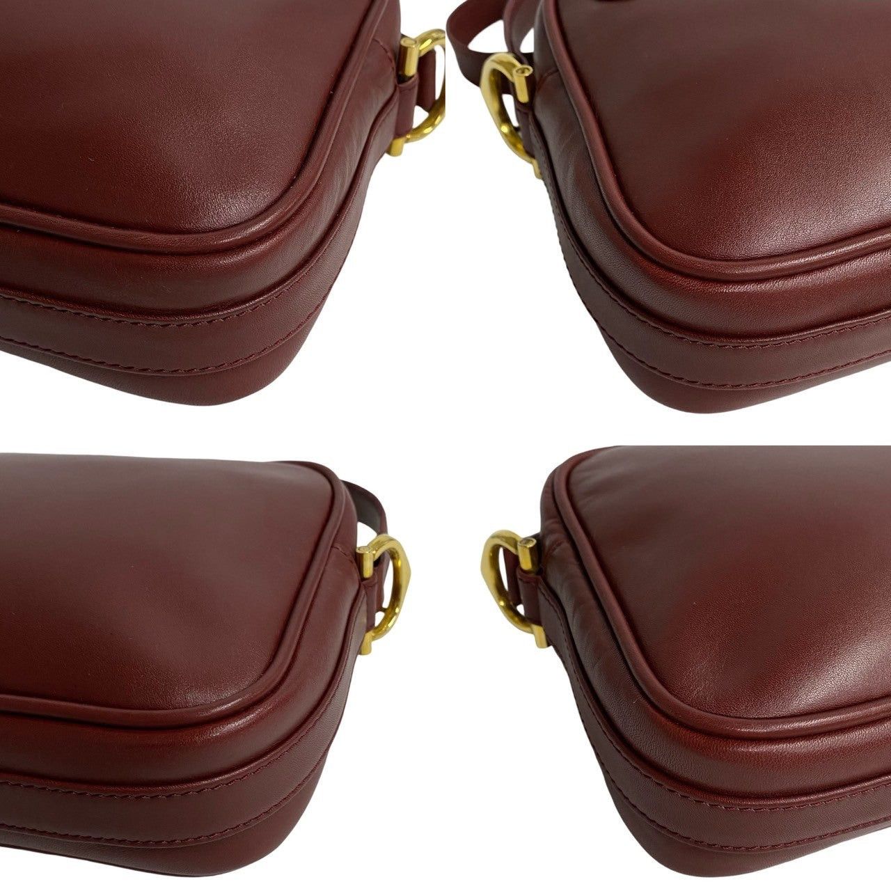 Cartier Cartier Shoulder Bag Red Leather Size ONE SIZE - 7 Thumbnail