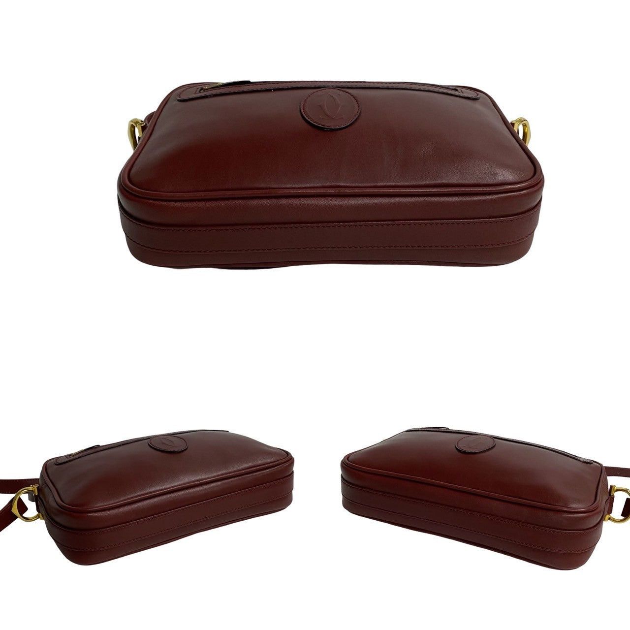 Cartier Cartier Shoulder Bag Red Leather Size ONE SIZE - 6 Thumbnail
