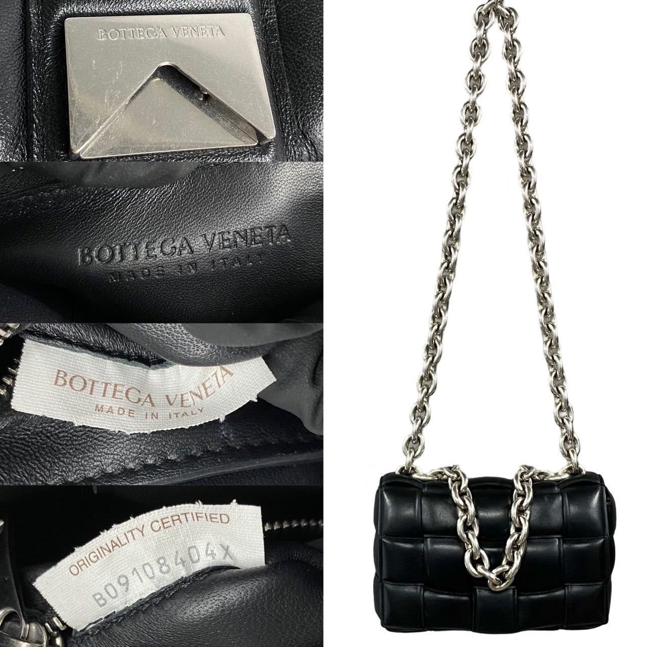 Bottega Veneta Bottega Veneta Shoulder Bag Black Leather Size ONE SIZE - 3 Thumbnail