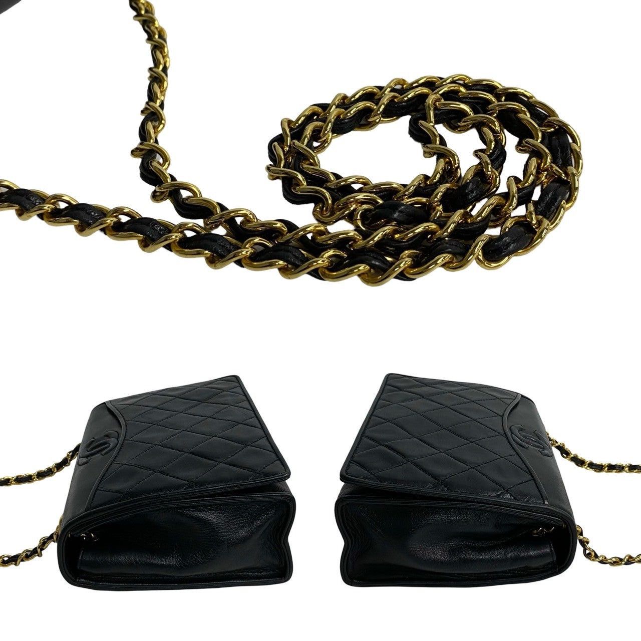 Chanel Chanel Shoulder Bag Black Leather Size ONE SIZE - 5 Thumbnail