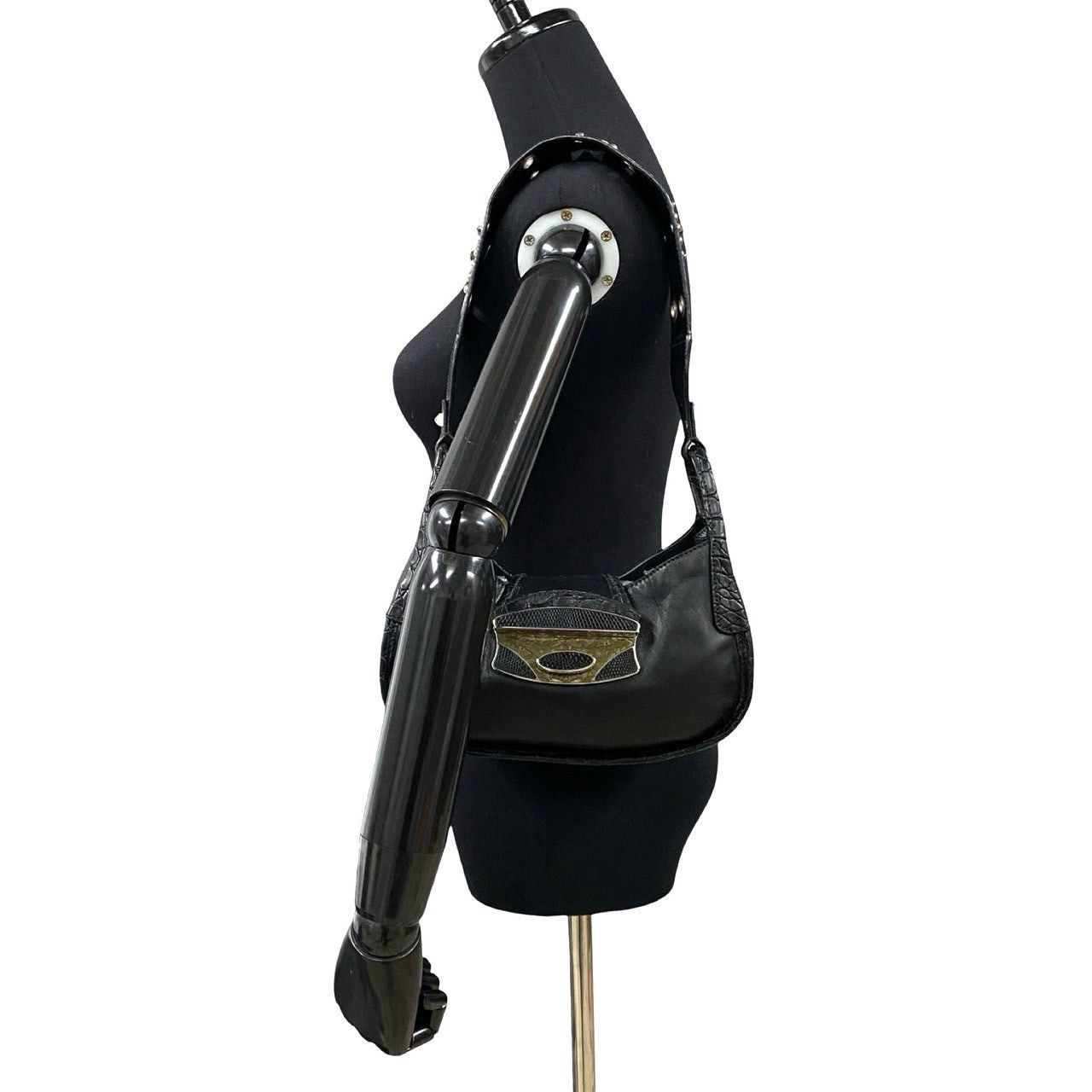 Prada Prada Shoulder Bag Black Leather Size ONE SIZE - 2 Thumbnail