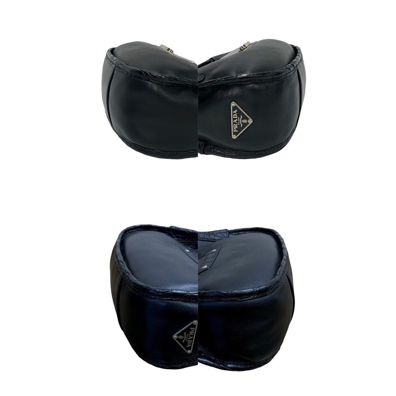 Prada Prada Shoulder Bag Black Leather Size ONE SIZE - 7 Thumbnail