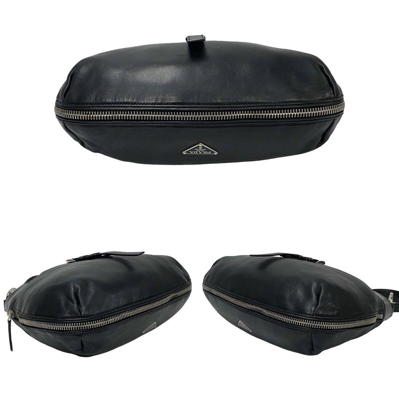 Prada Prada Shoulder Bag Black Leather Size ONE SIZE - 6 Thumbnail