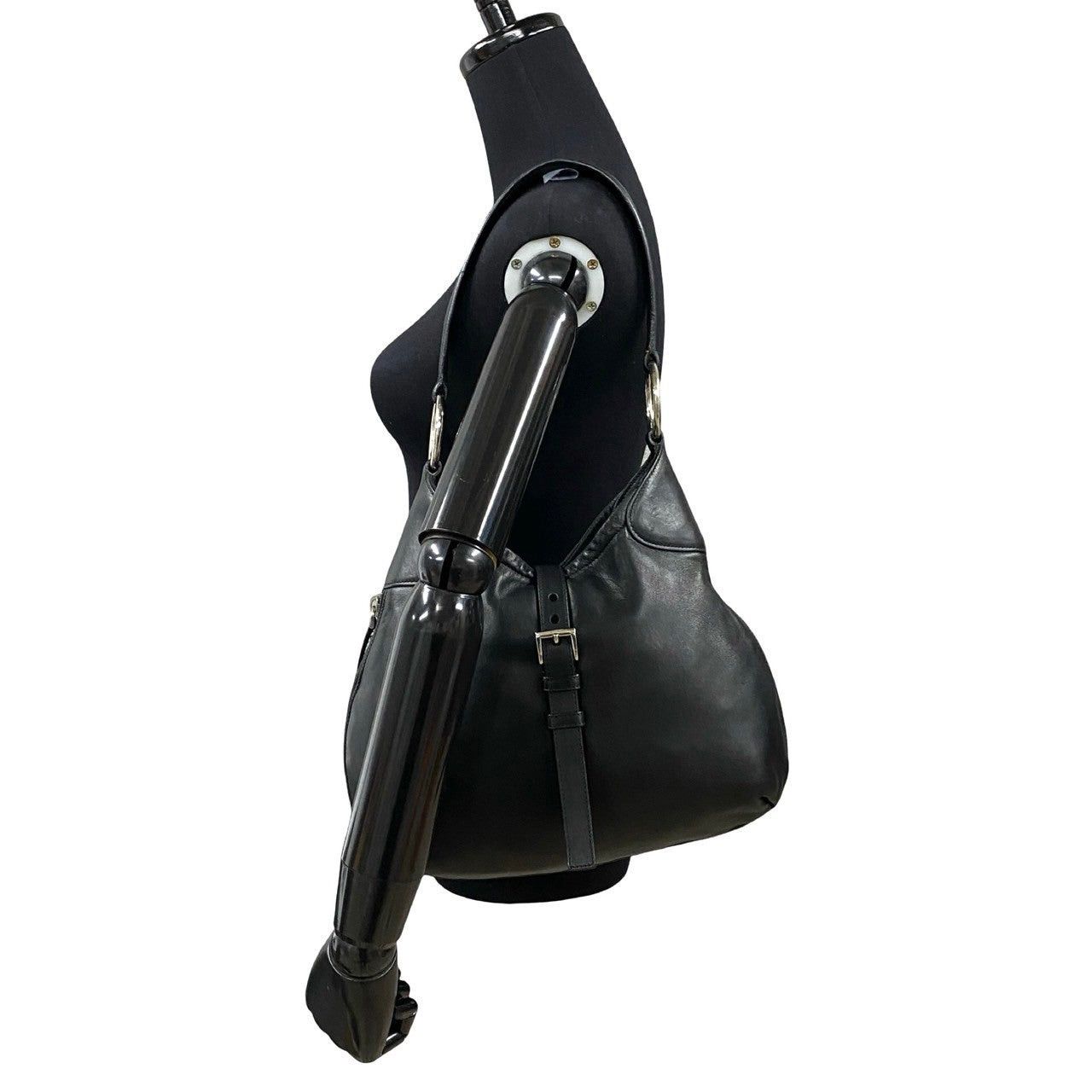 Prada Prada Shoulder Bag Black Leather Size ONE SIZE - 2 Thumbnail