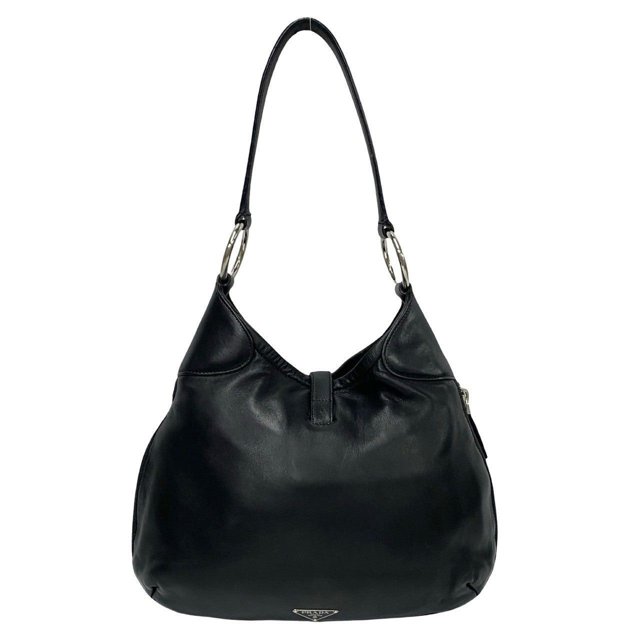 Prada Prada Shoulder Bag Black Leather Size ONE SIZE - 4 Thumbnail
