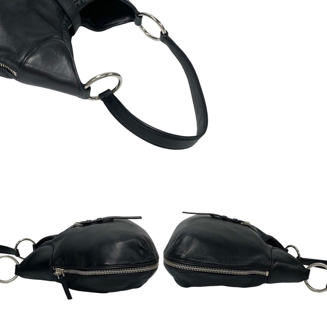 Prada Prada Shoulder Bag Black Leather Size ONE SIZE - 5 Thumbnail