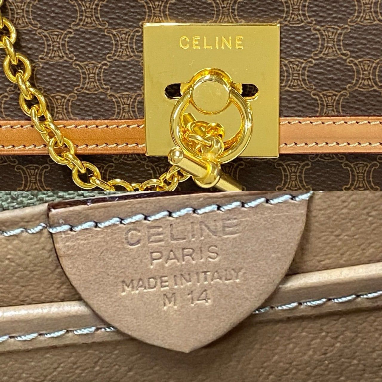 Celine Celine Handbag Brown Leather Size ONE SIZE - 3 Thumbnail