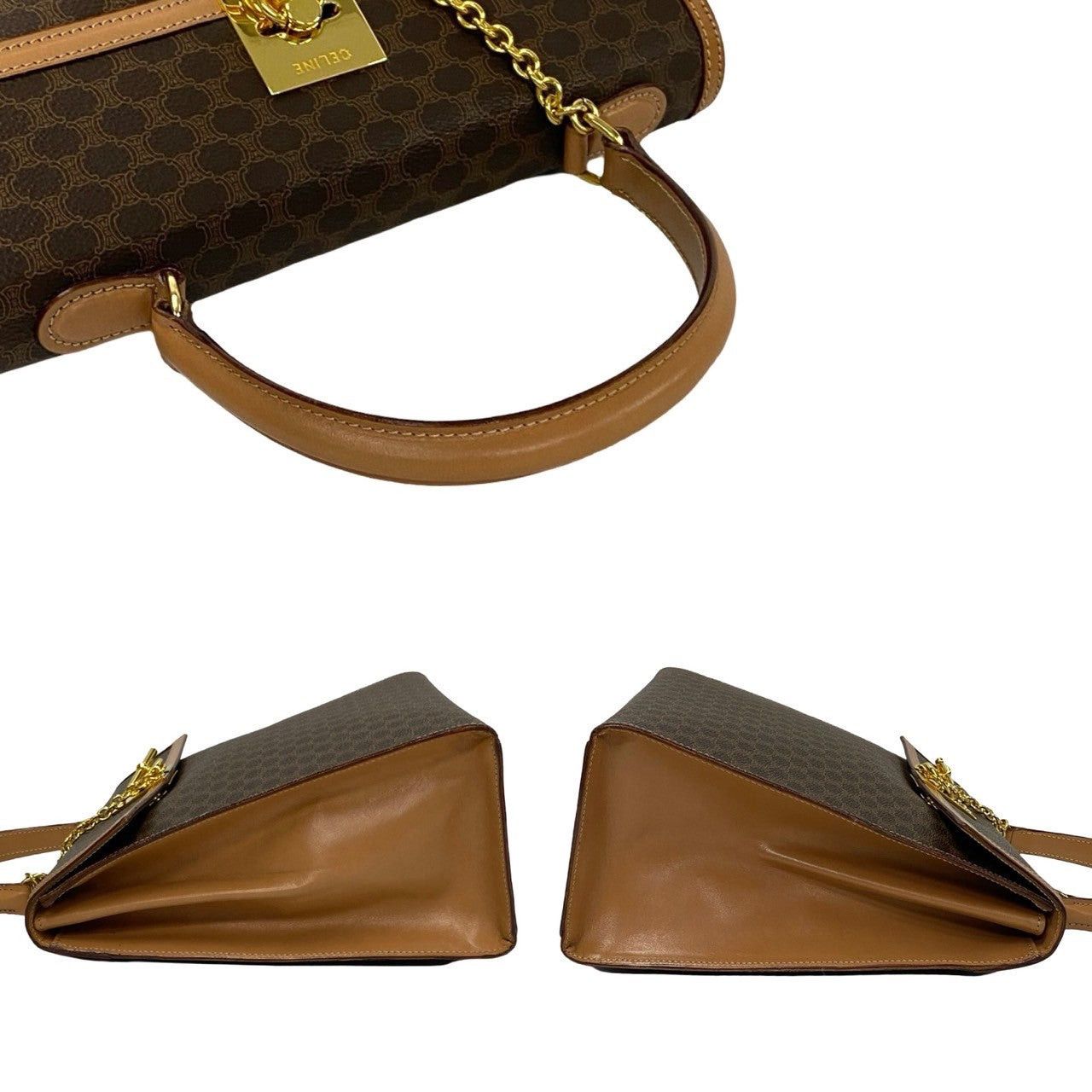Celine Celine Handbag Brown Leather Size ONE SIZE - 5 Thumbnail