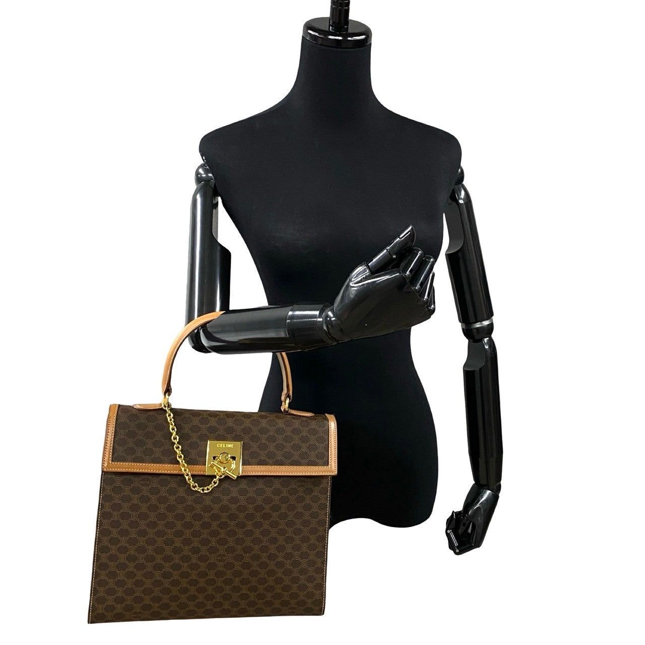 Celine Celine Handbag Brown Leather Size ONE SIZE - 2 Thumbnail