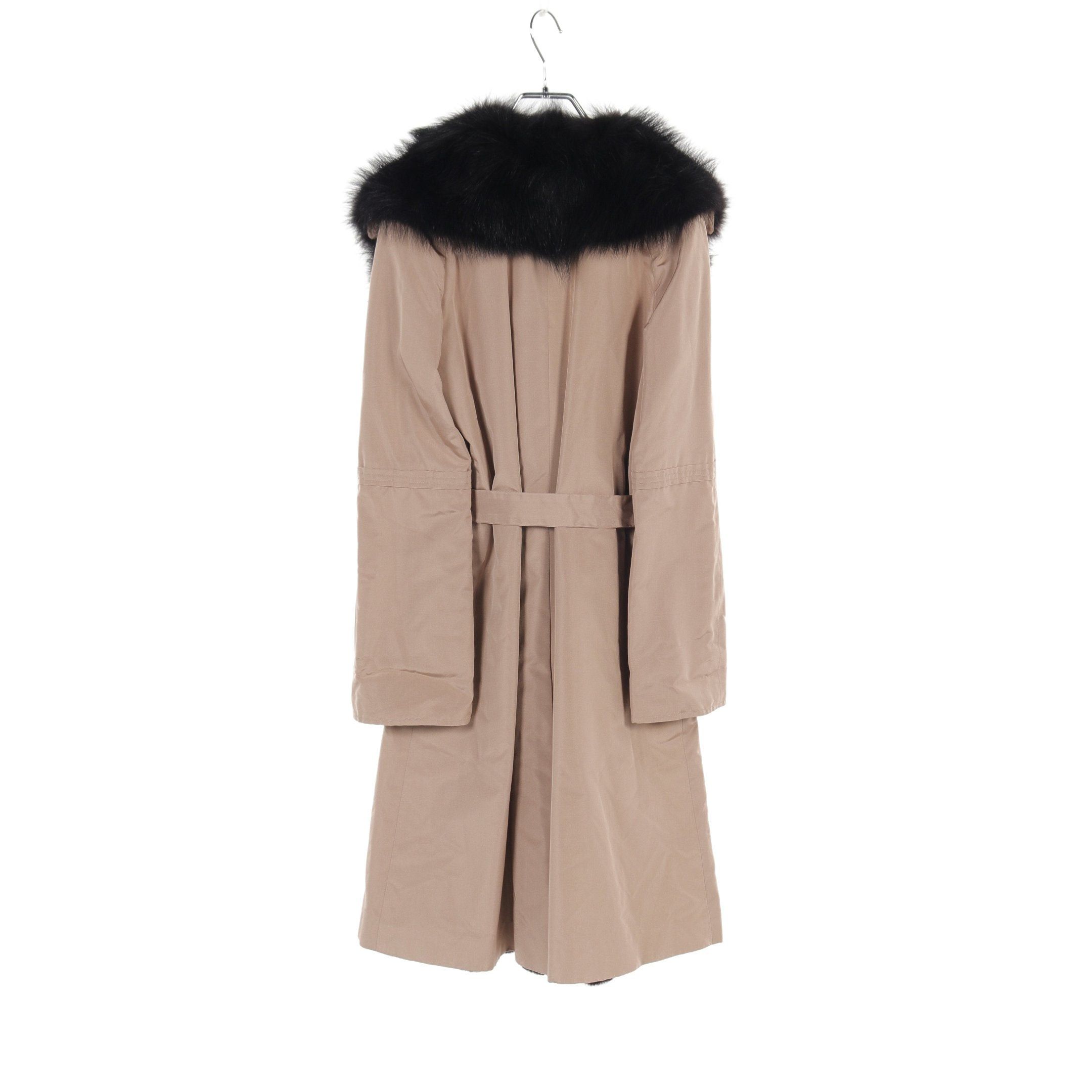 Fendi Fendi Gown Coat Long Cupra Fur Beige Size ONE SIZE - 2 Thumbnail